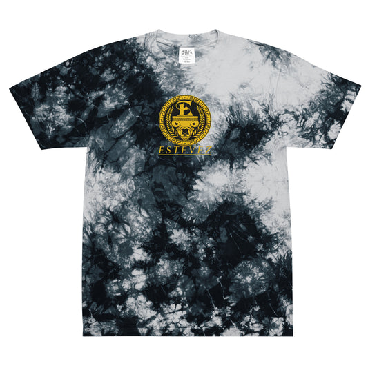 Estevez Logo Embroidery tie-dye t-shirt