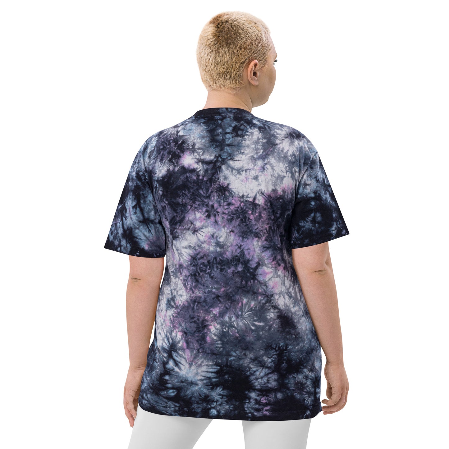 Estevez Logo Embroidery tie-dye t-shirt