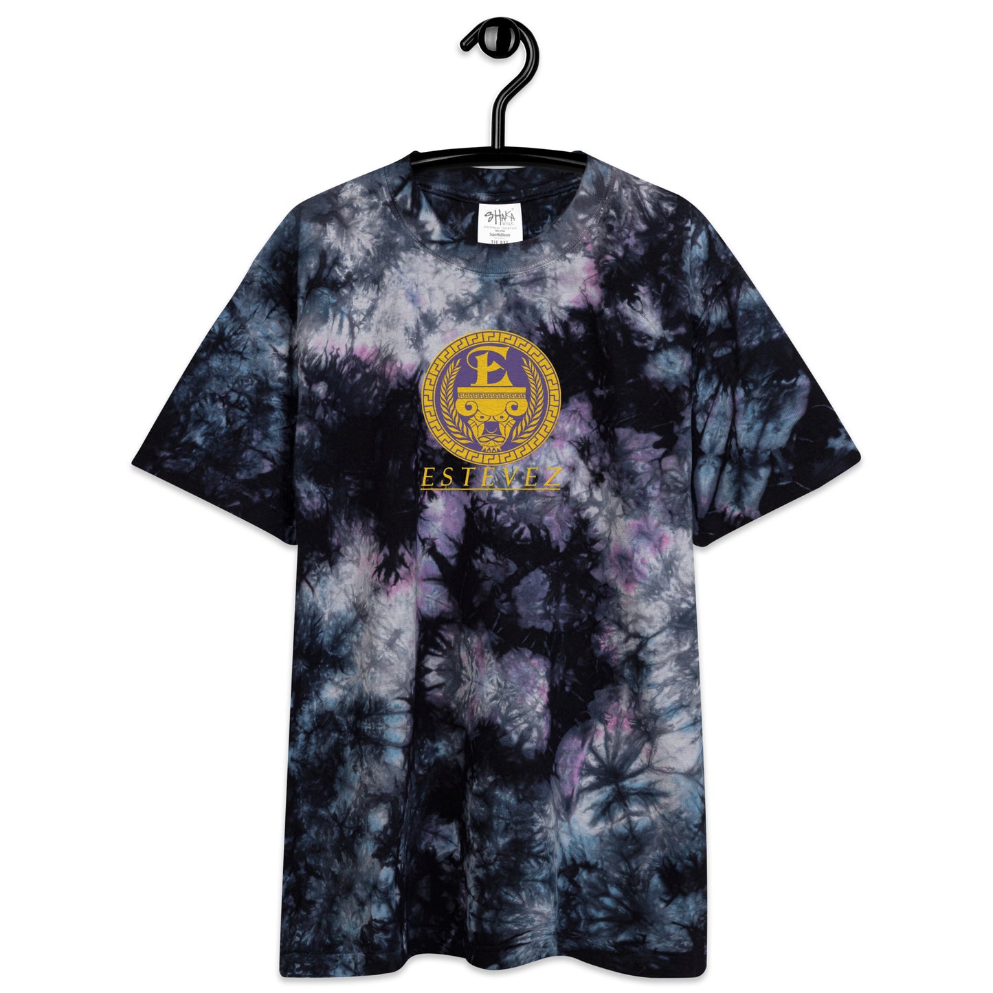 Camiseta Estevez Logo bordado tie-dye