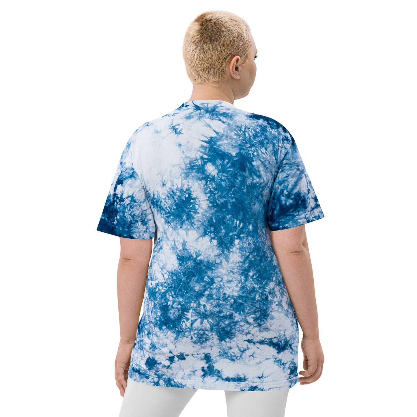 Estevez Logo Embroidery tie-dye t-shirt