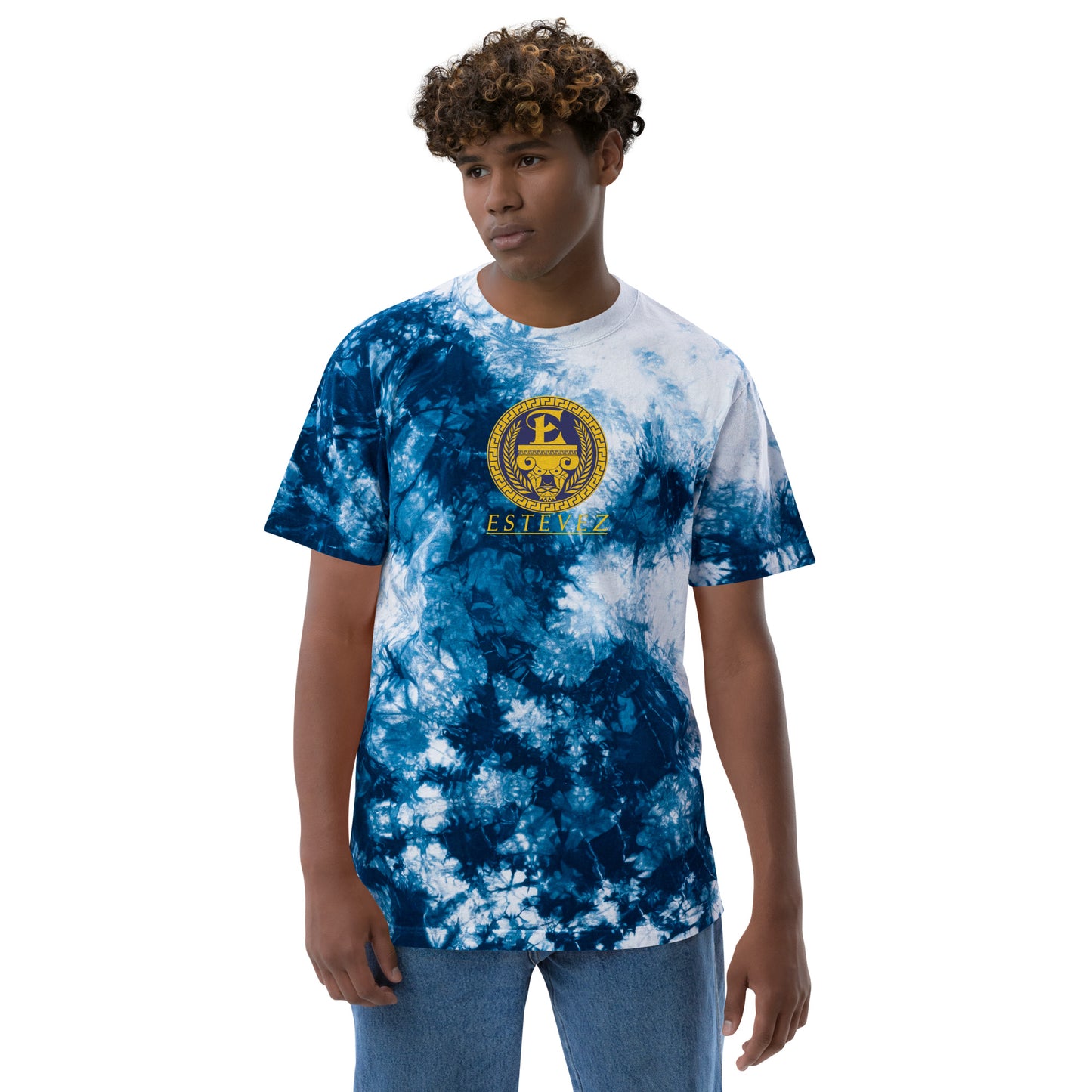 Camiseta Estevez Logo bordado tie-dye