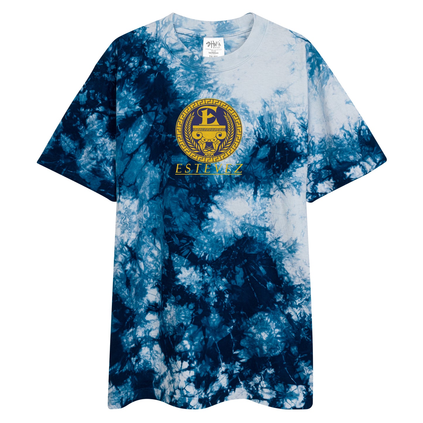 Camiseta Estevez Logo bordado tie-dye