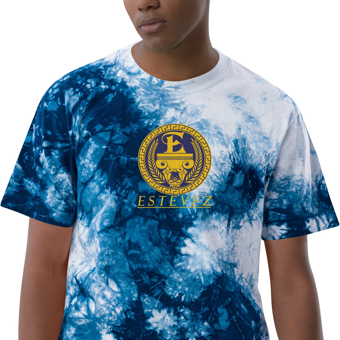 Camiseta Estevez Logo bordado tie-dye
