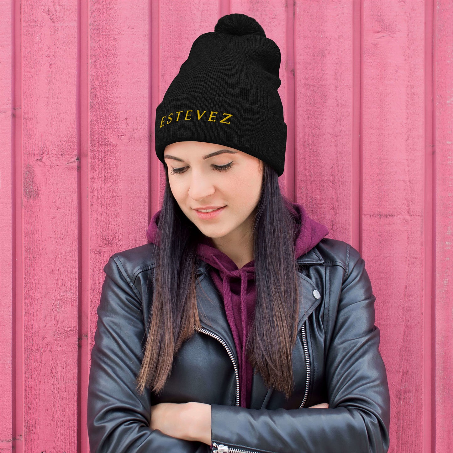 Estevez Pom-Pom Beanie