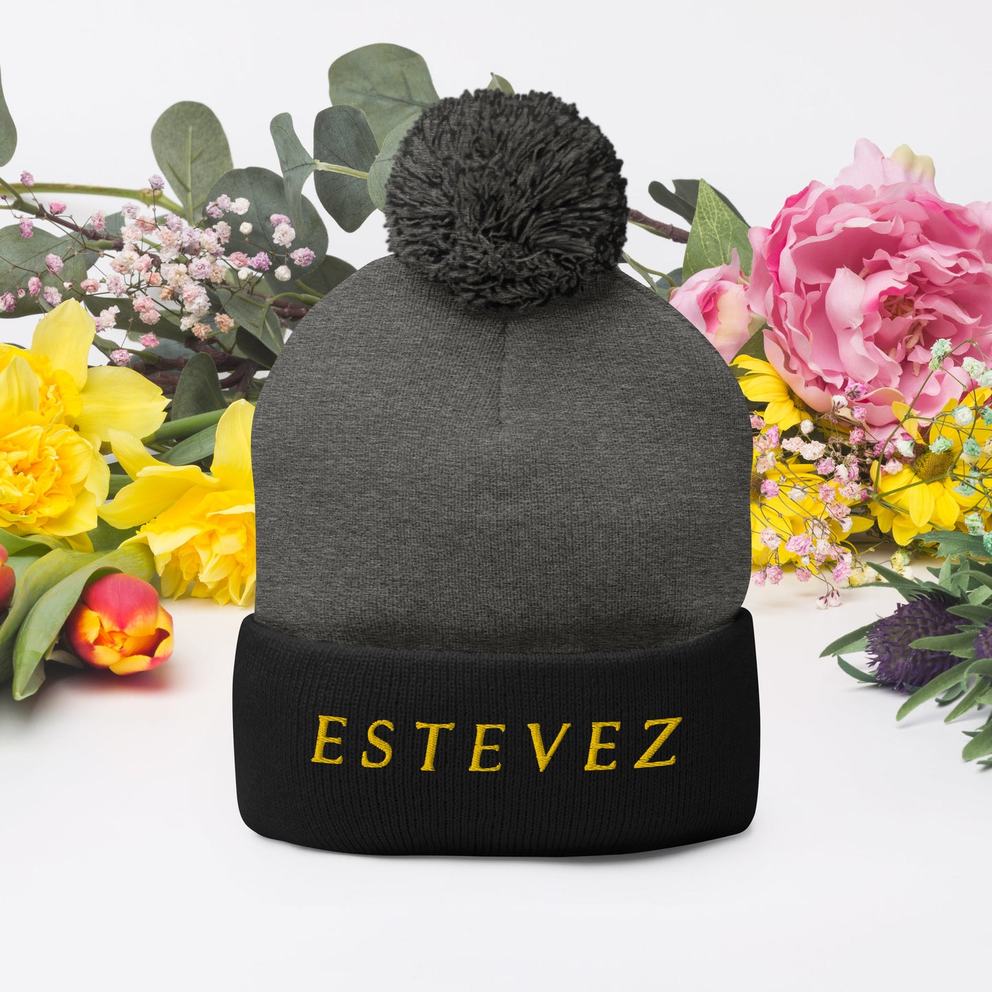 Estevez Pom-Pom Beanie