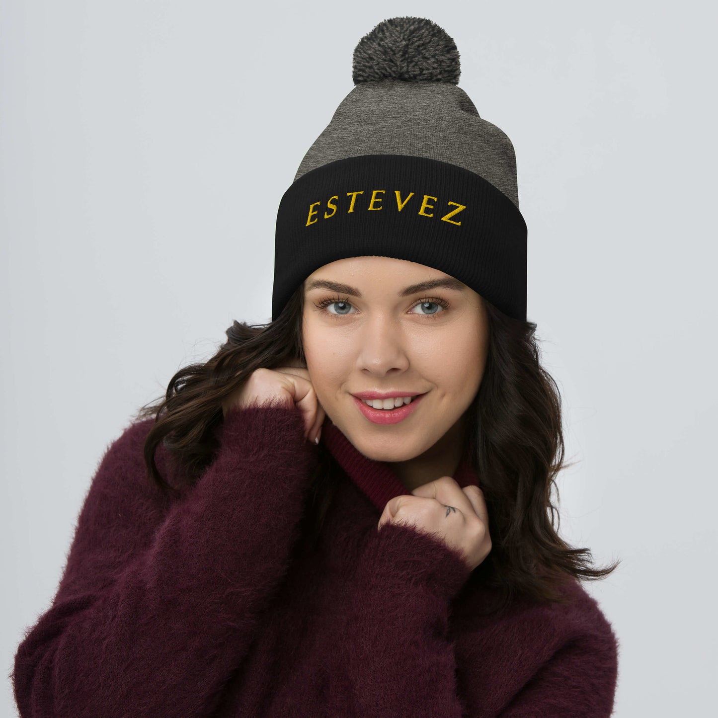 Estevez Pom-Pom Beanie
