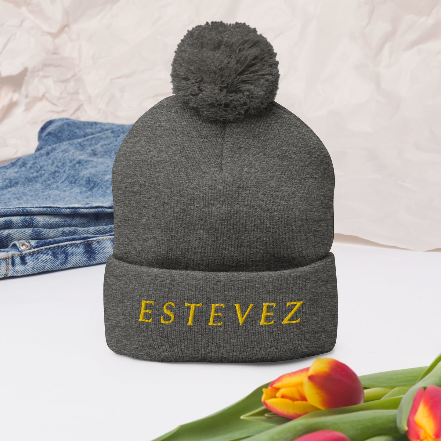 Estevez Pom-Pom Beanie
