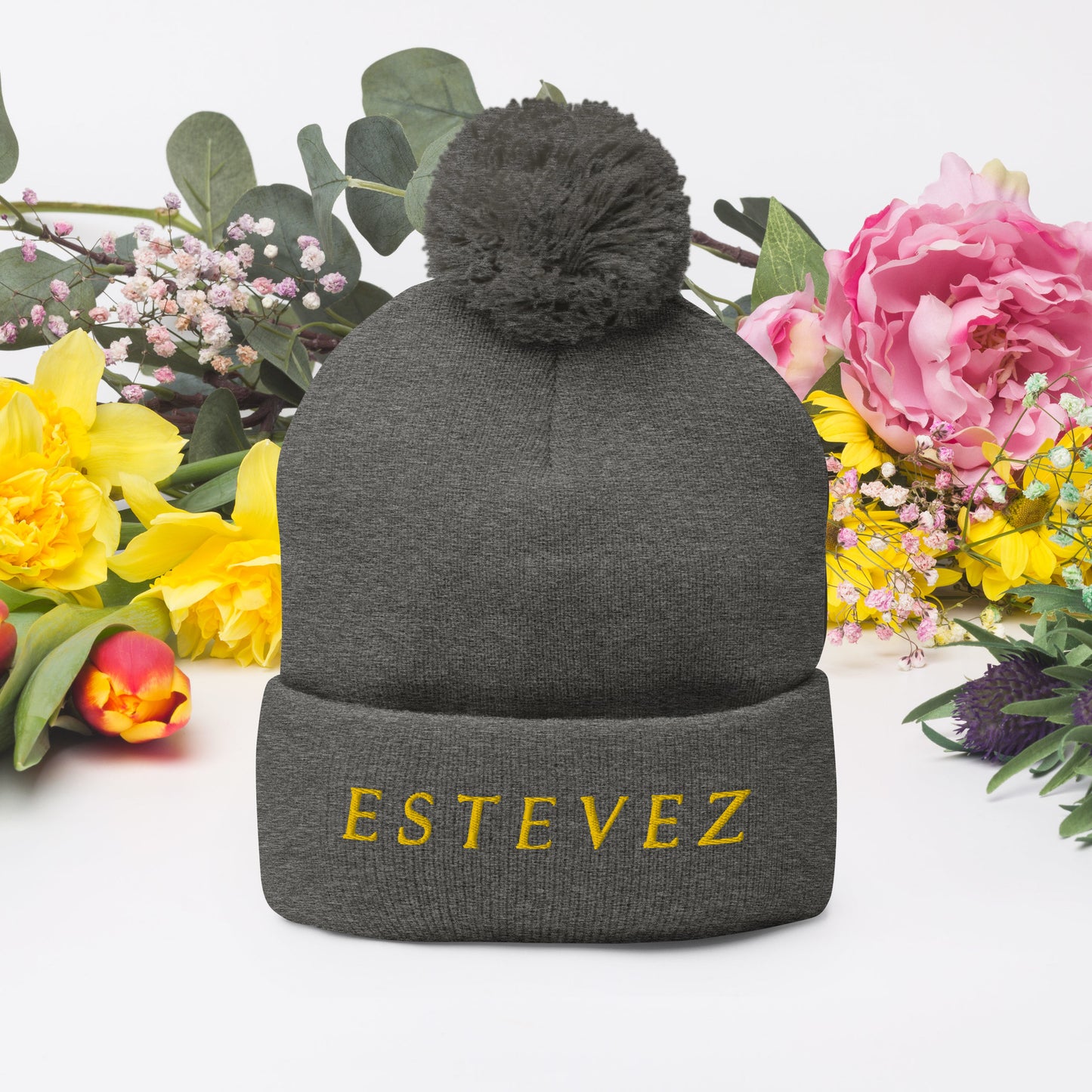 Estevez Pom-Pom Beanie