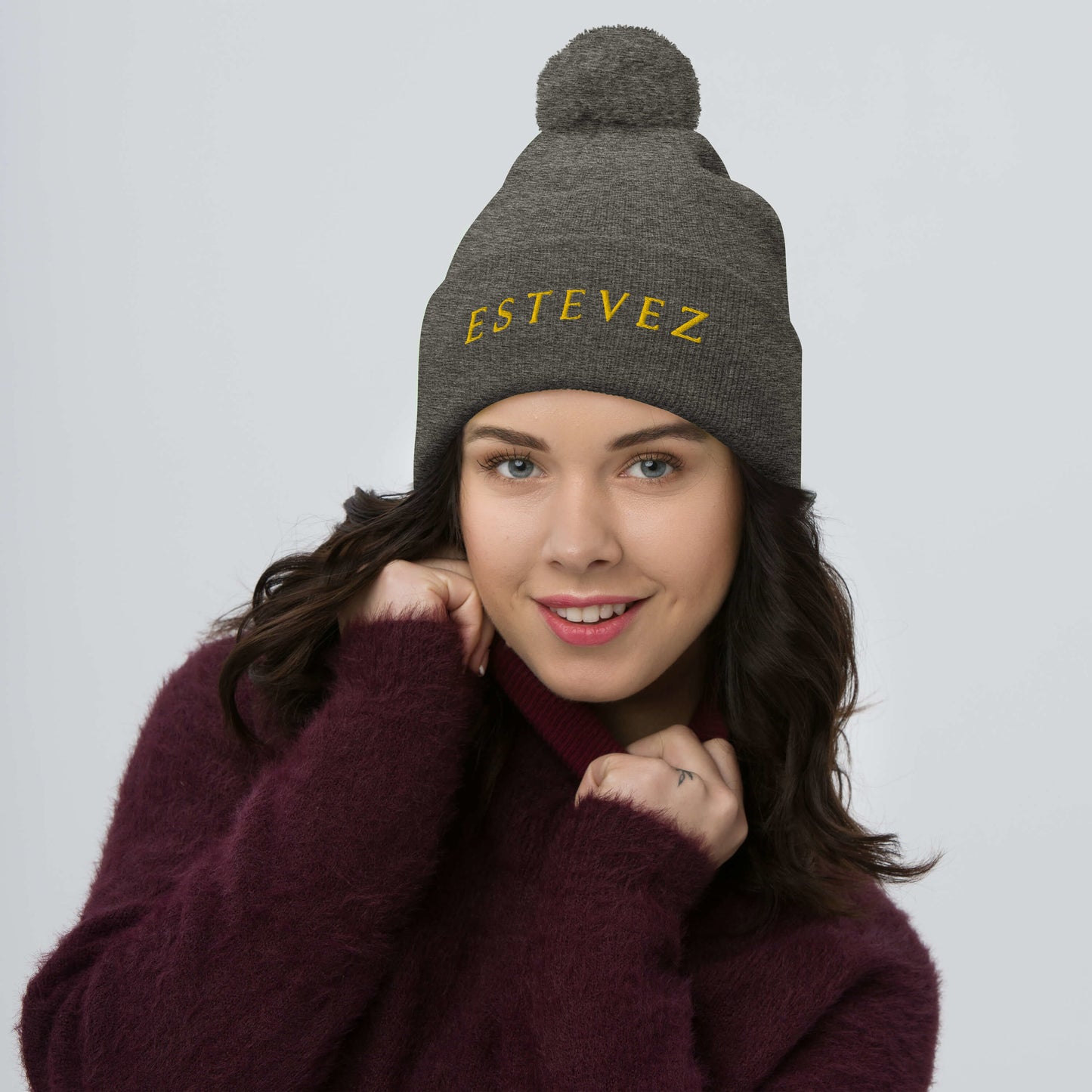 Estevez Pom-Pom Beanie