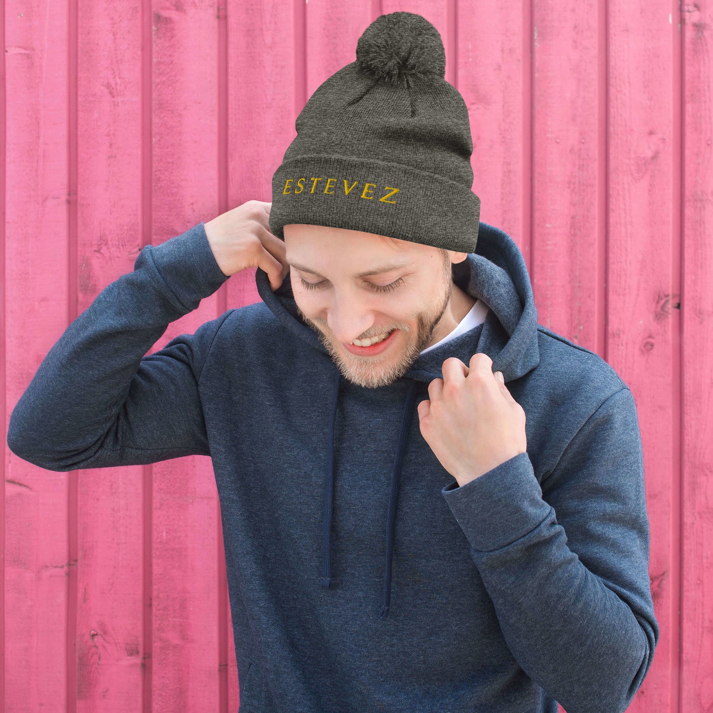 Estevez Pom-Pom Beanie