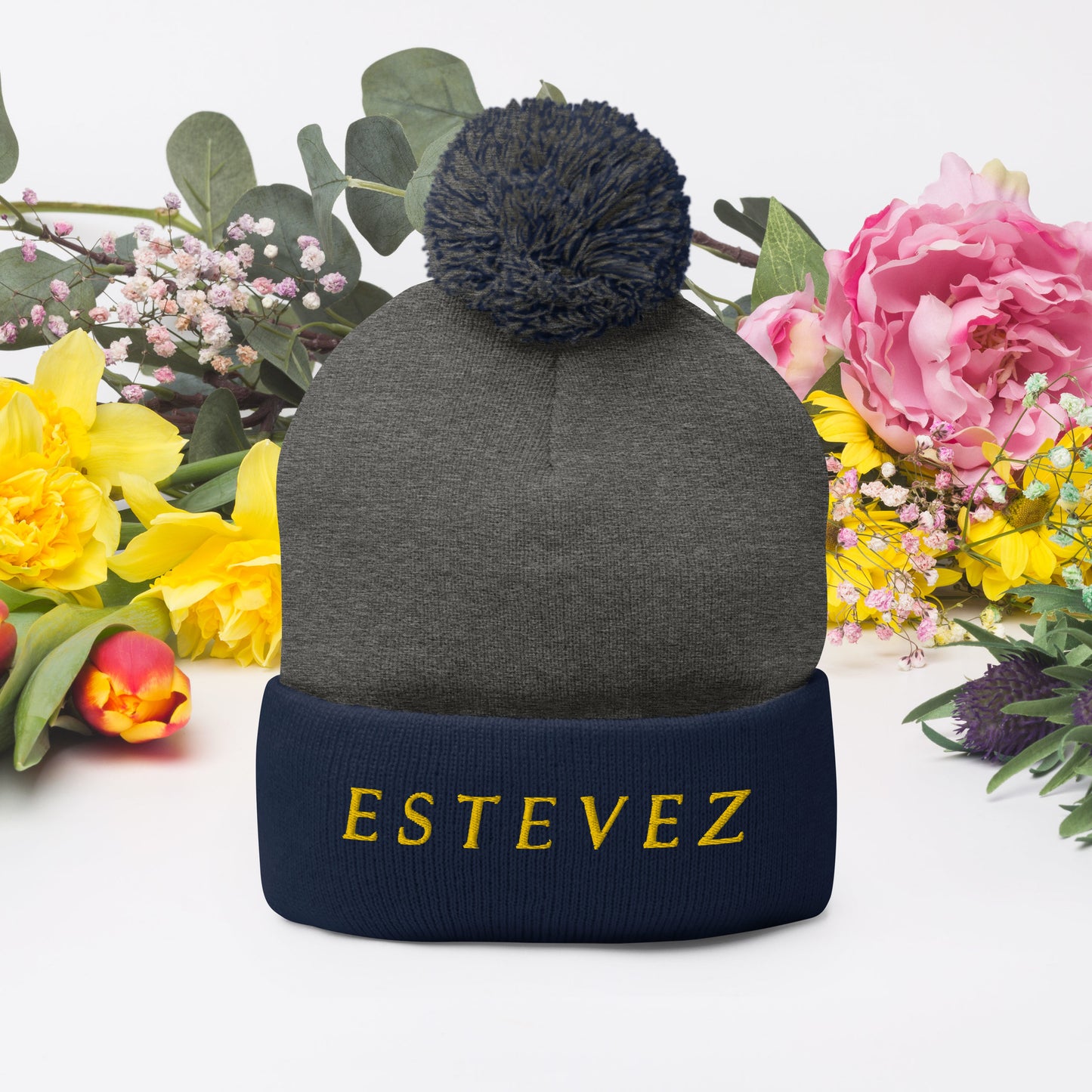 Estevez Pom-Pom Beanie