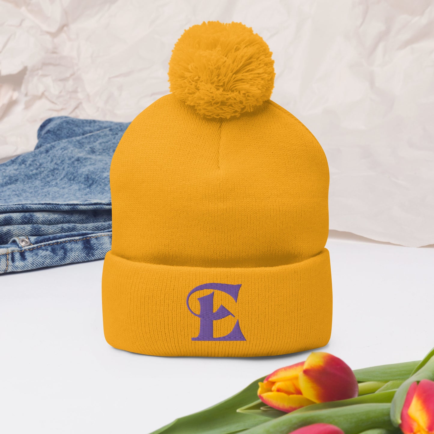 The Estevez E Pom-Pom Beanie