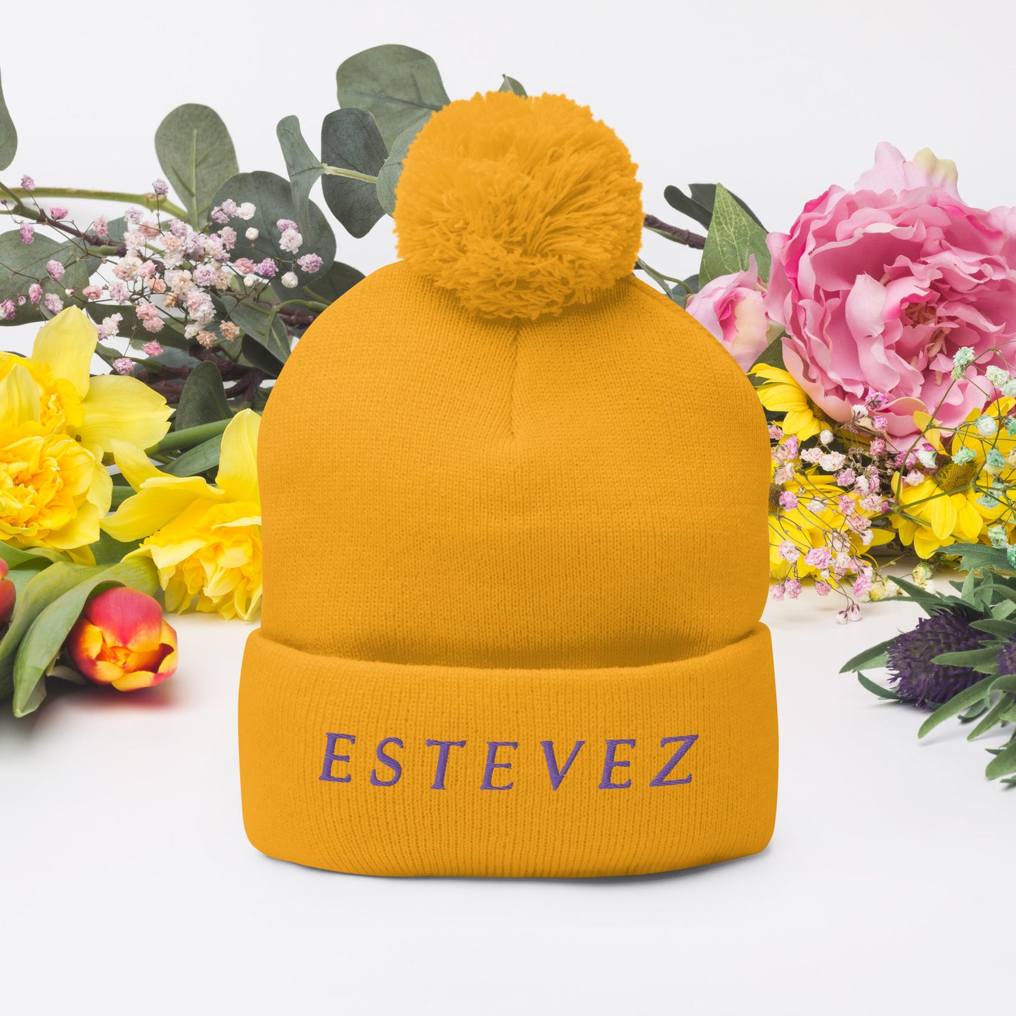 Estevez Pom-Pom Beanie