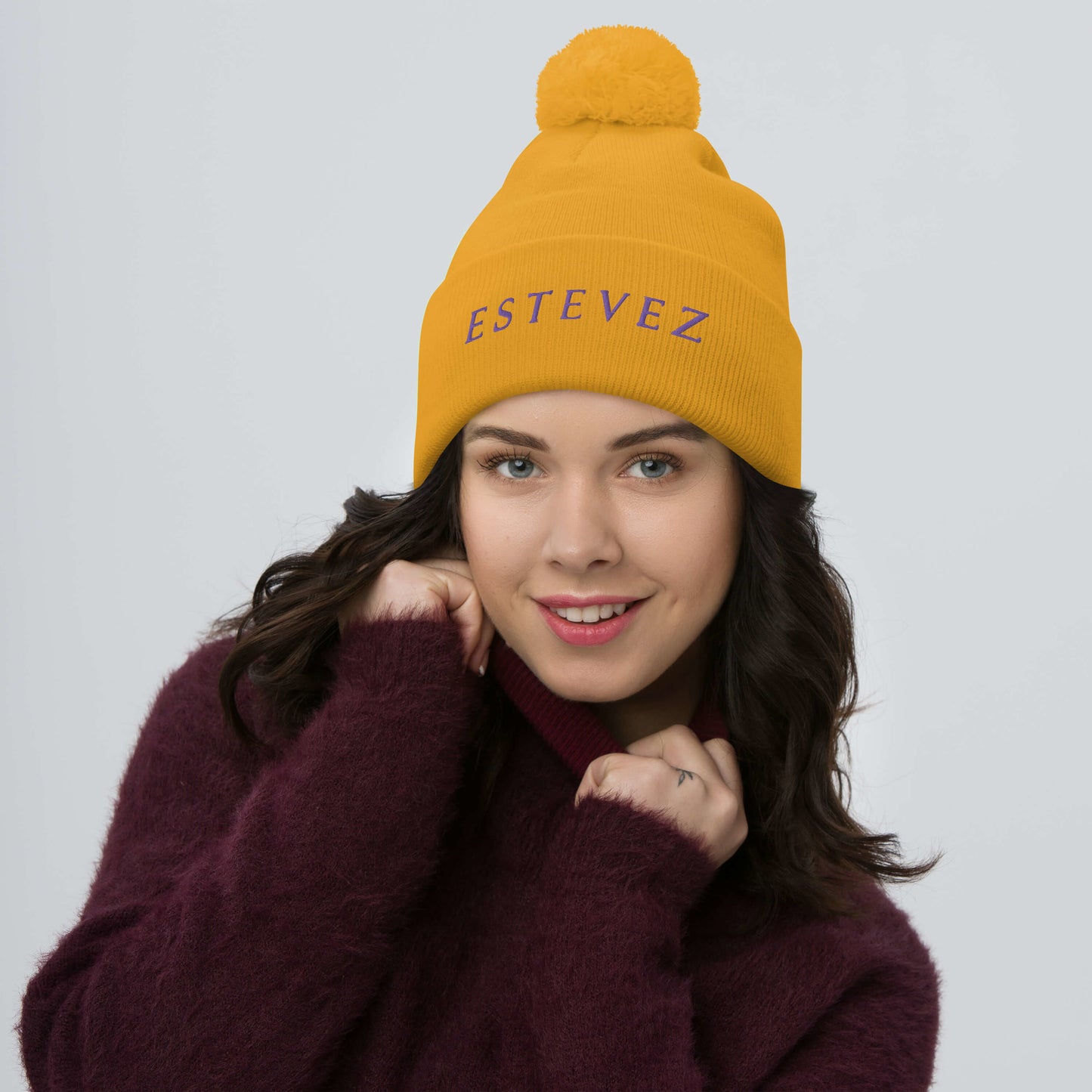 Estevez Pom-Pom Beanie