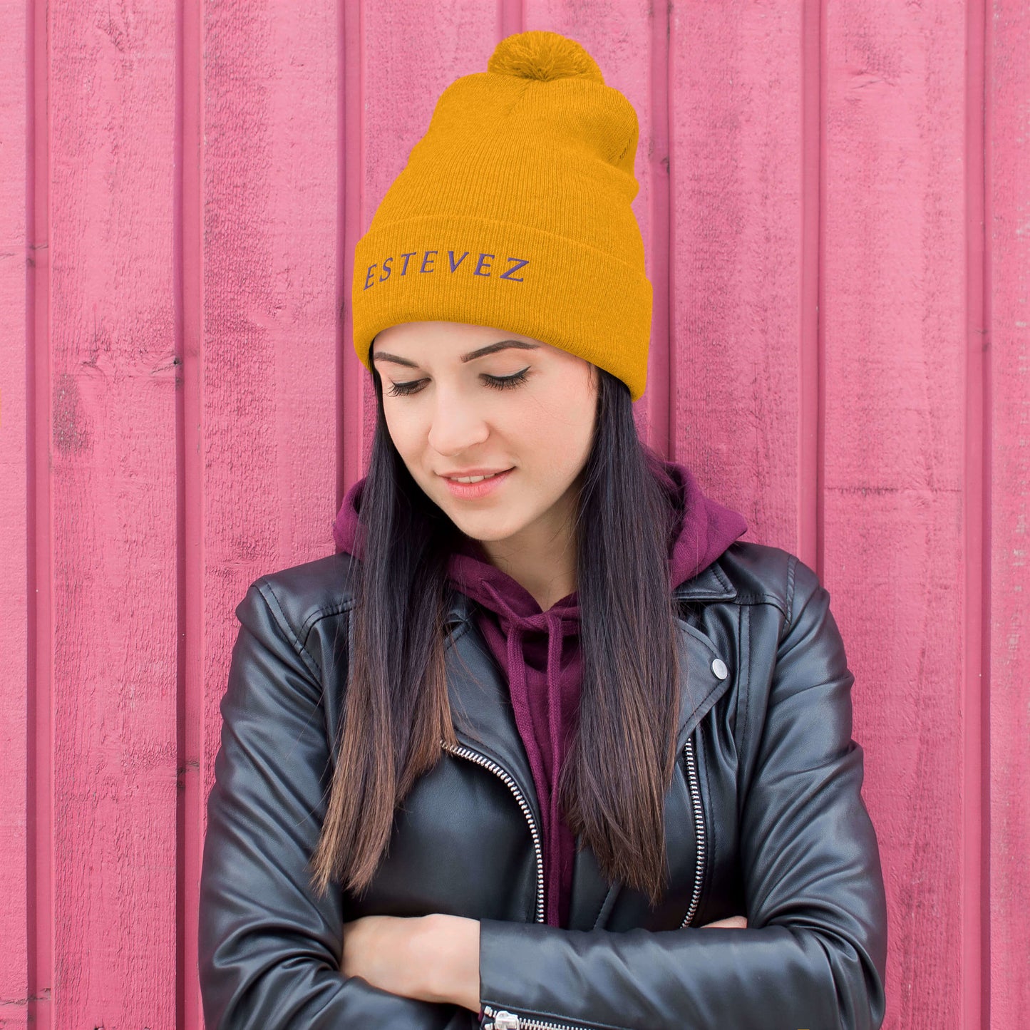Estevez Pom-Pom Beanie