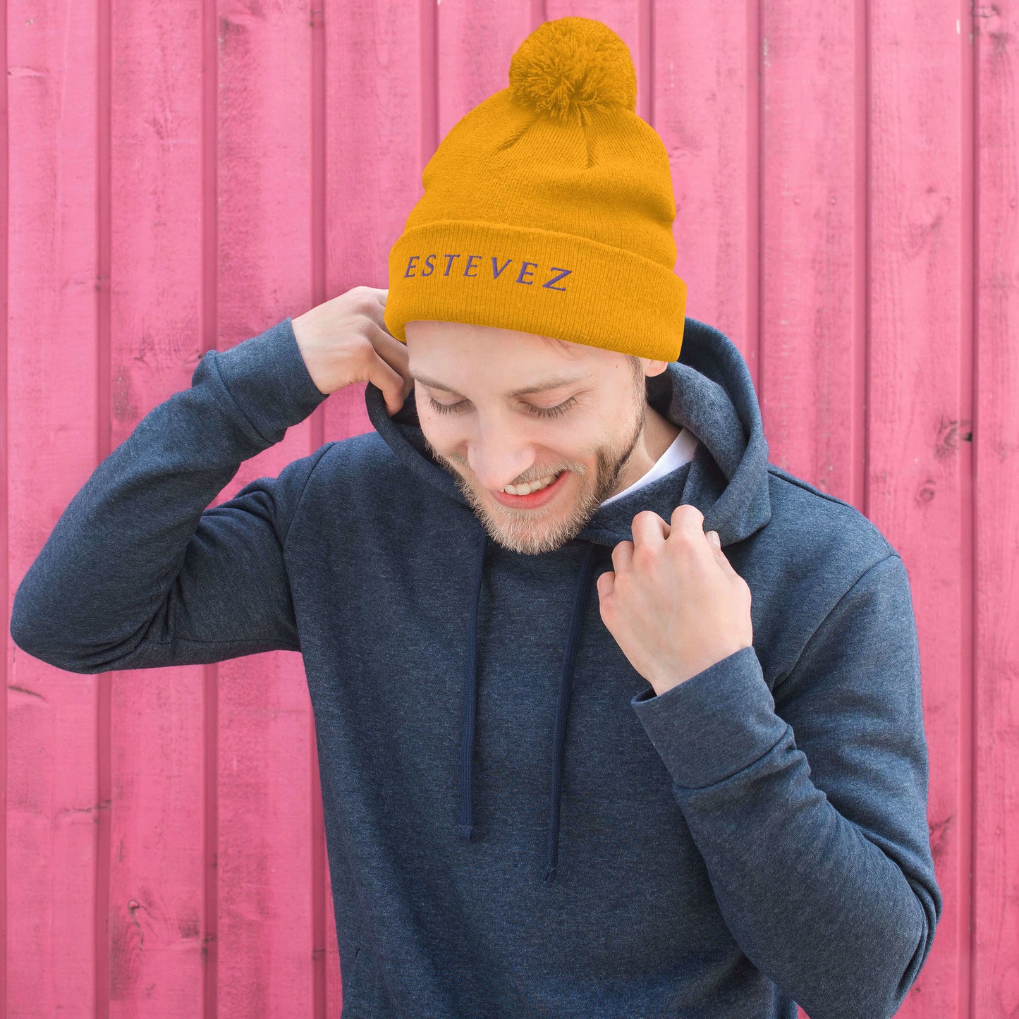 Estevez Pom-Pom Beanie