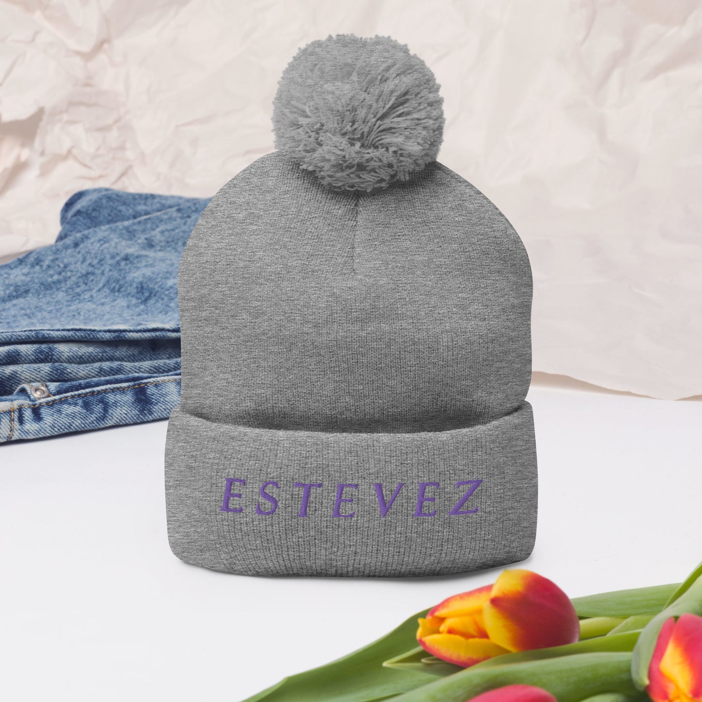 Estevez Pom-Pom Beanie