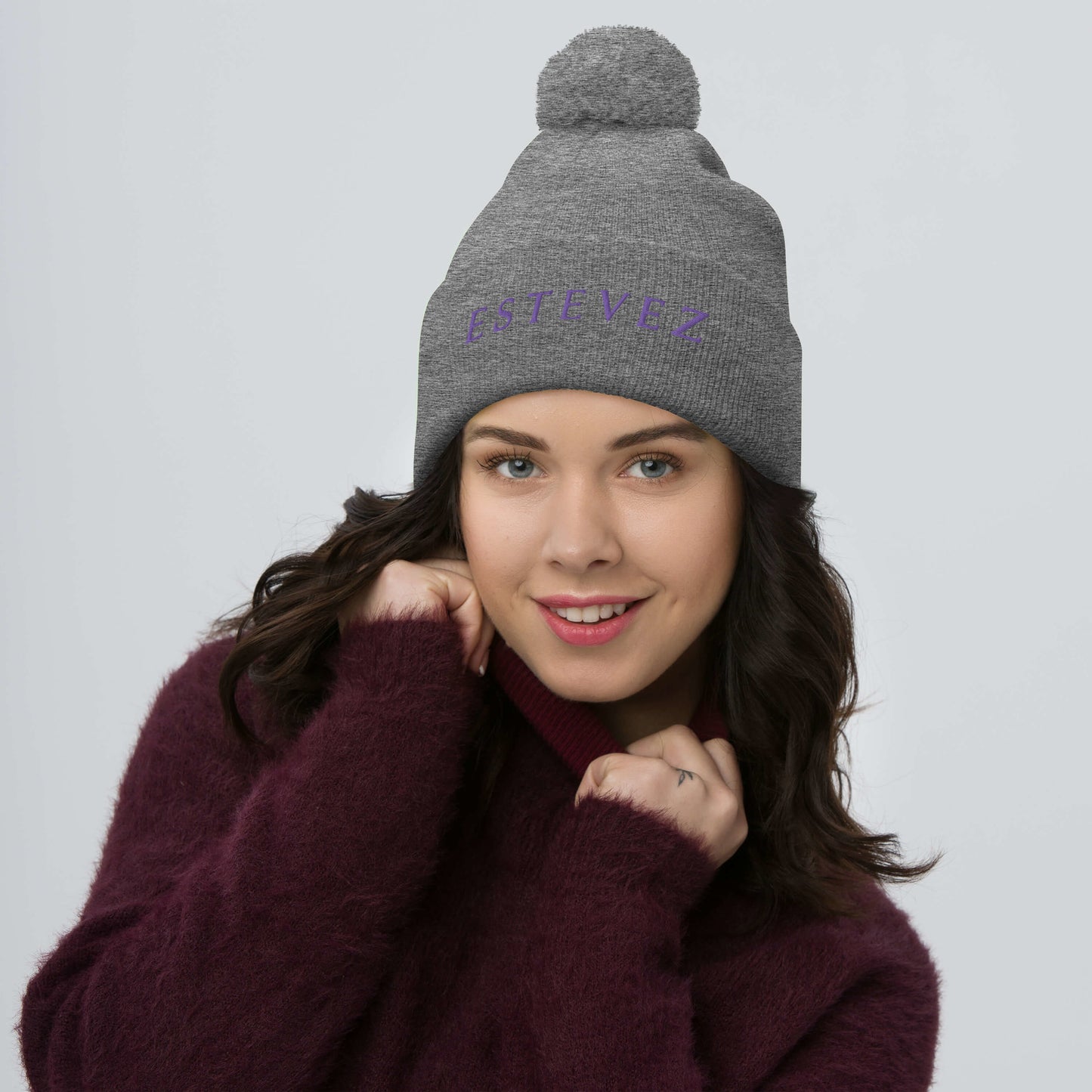 Estevez Pom-Pom Beanie