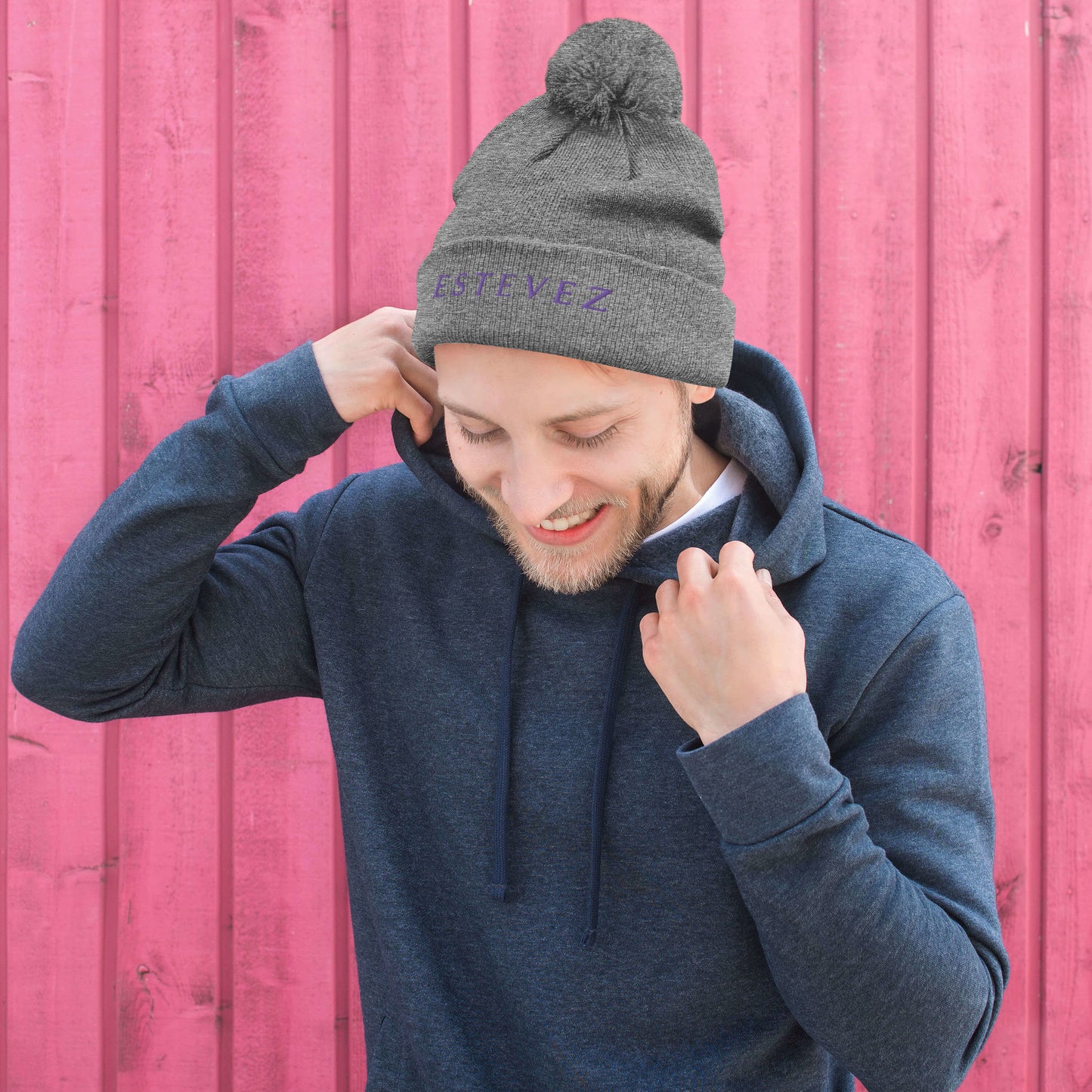 Estevez Pom-Pom Beanie