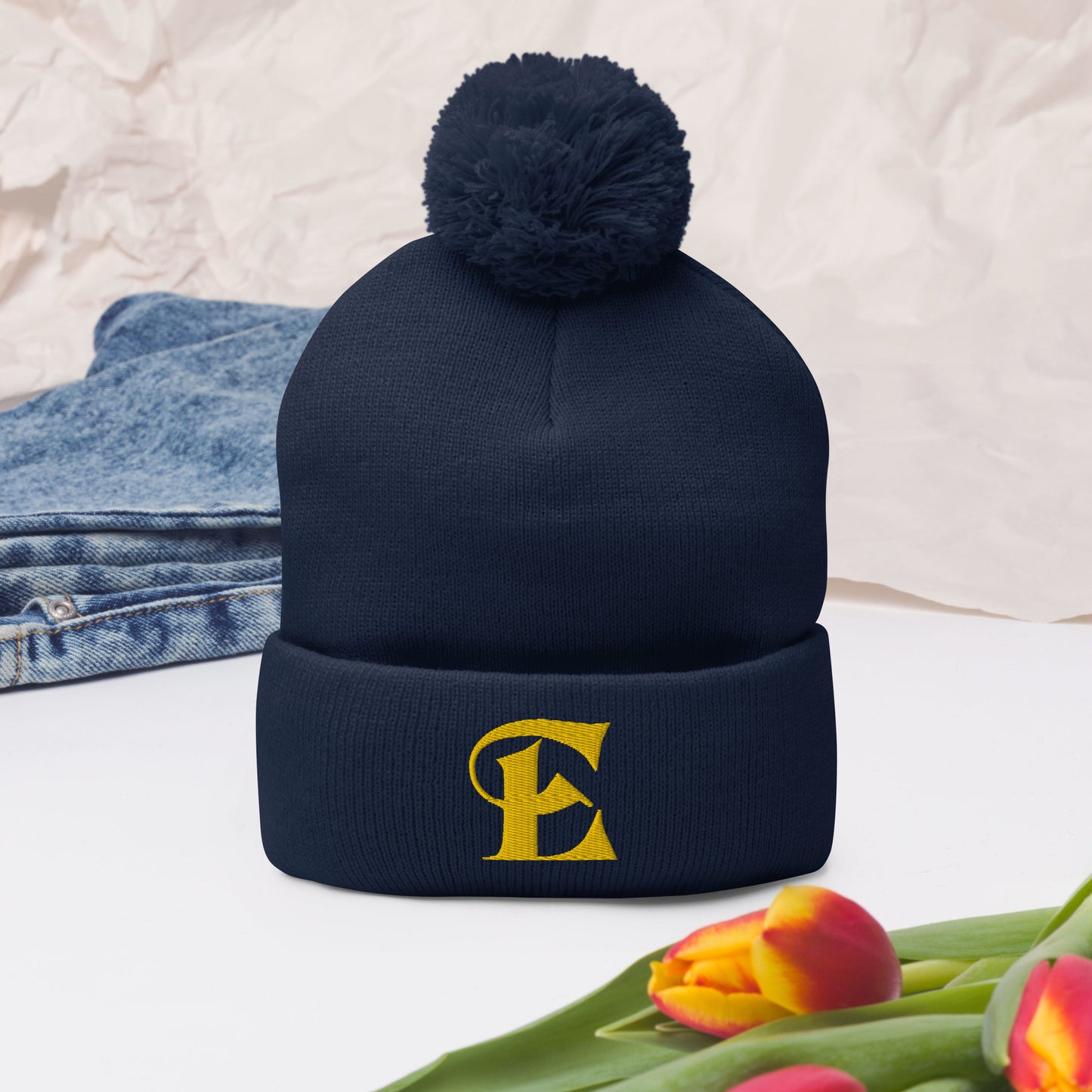 The Estevez E Pom-Pom Beanie