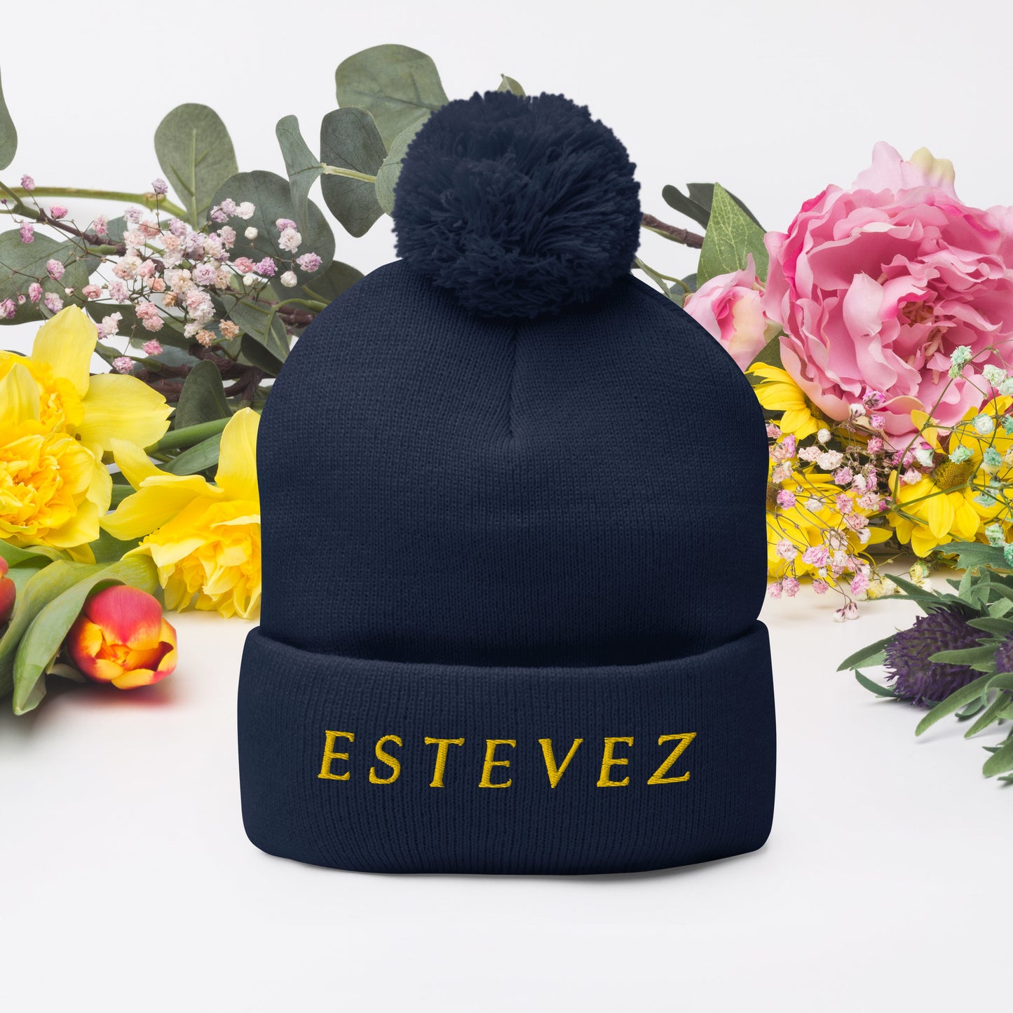 Estevez Pom-Pom Beanie