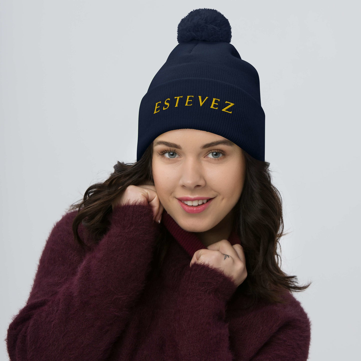 Estevez Pom-Pom Beanie