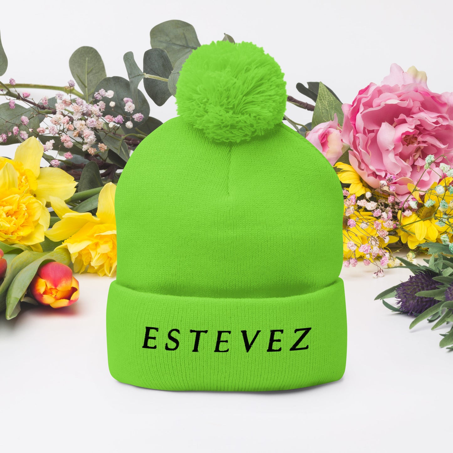Estevez Pom-Pom Beanie