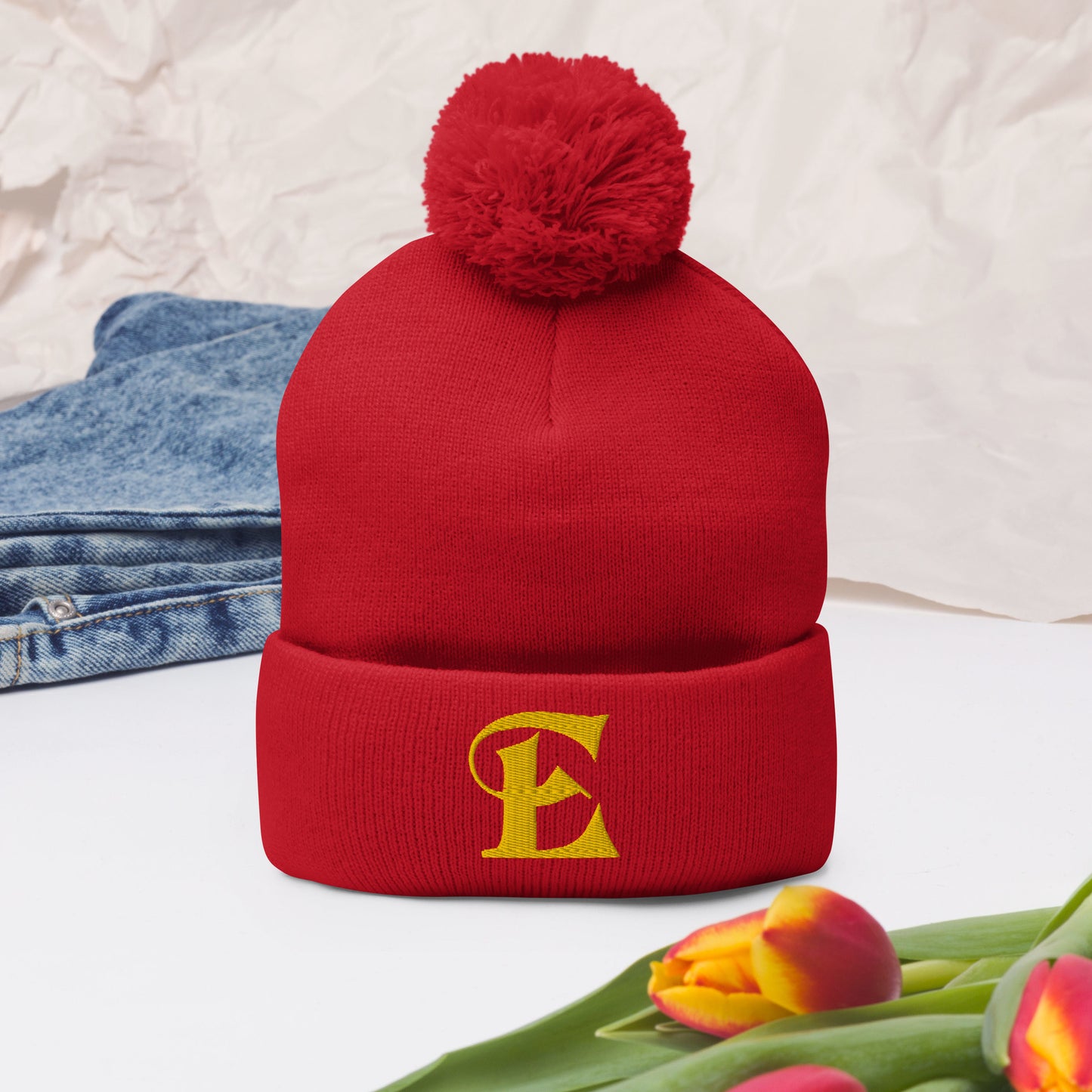 The Estevez E Pom-Pom Beanie