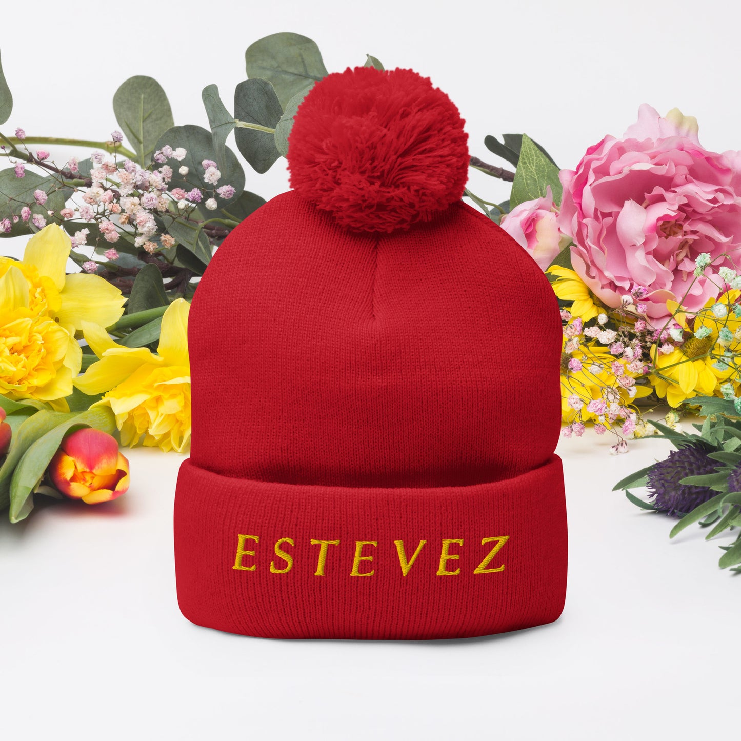 Estevez Pom-Pom Beanie