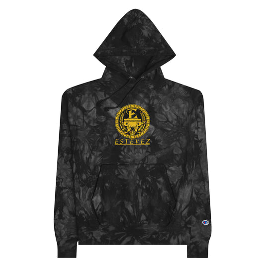 Estevez Embroidery Logo tie-dye hoodie