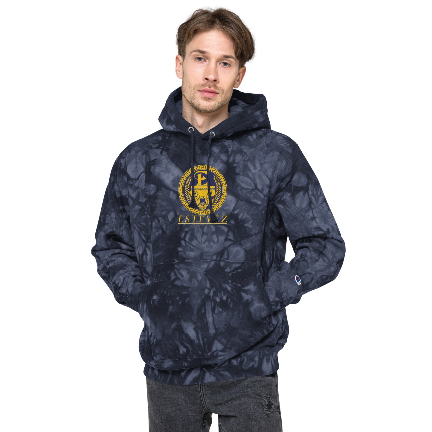 Estevez Sudadera tie-dye bordado