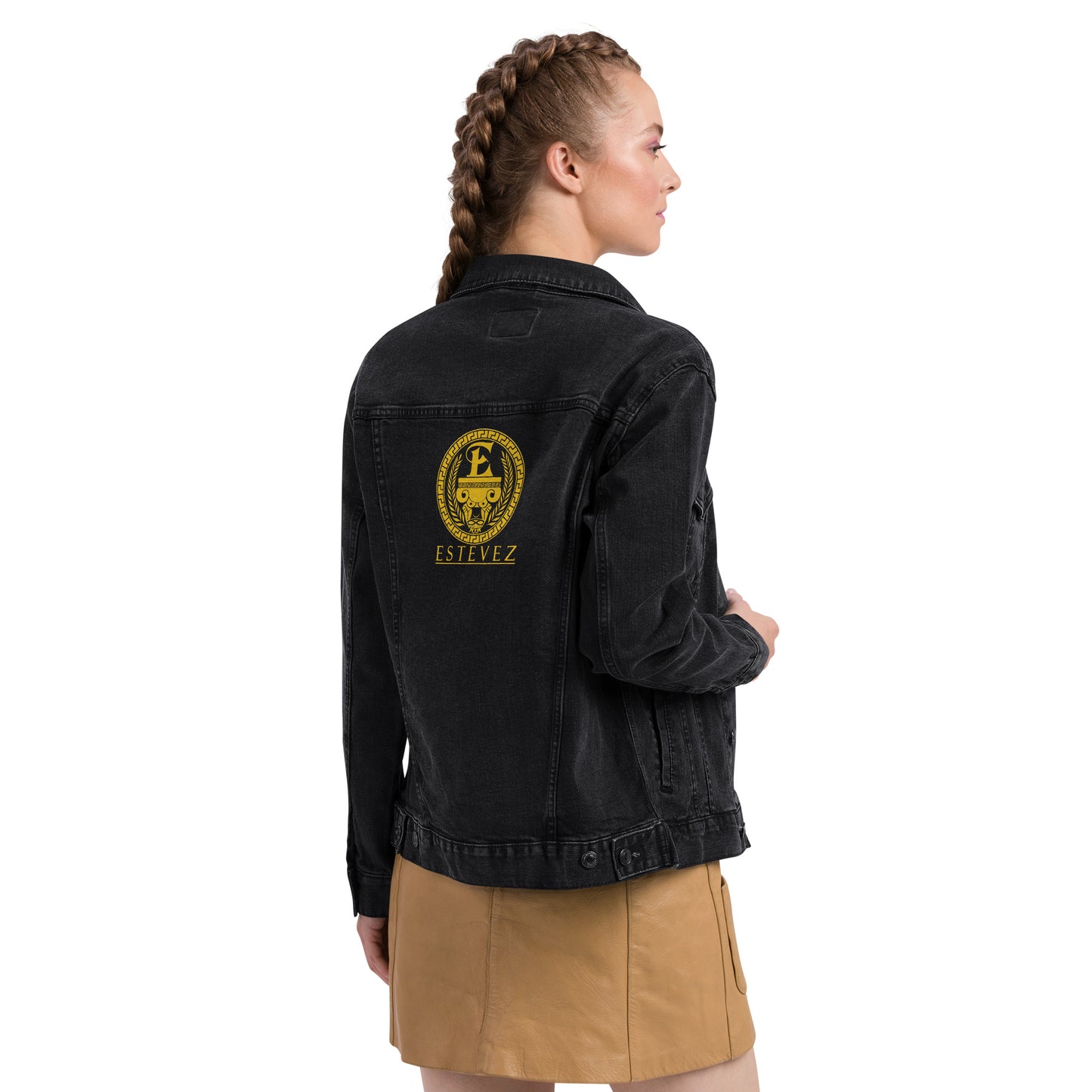 Estevez Embroidery Logo Denim Jacket