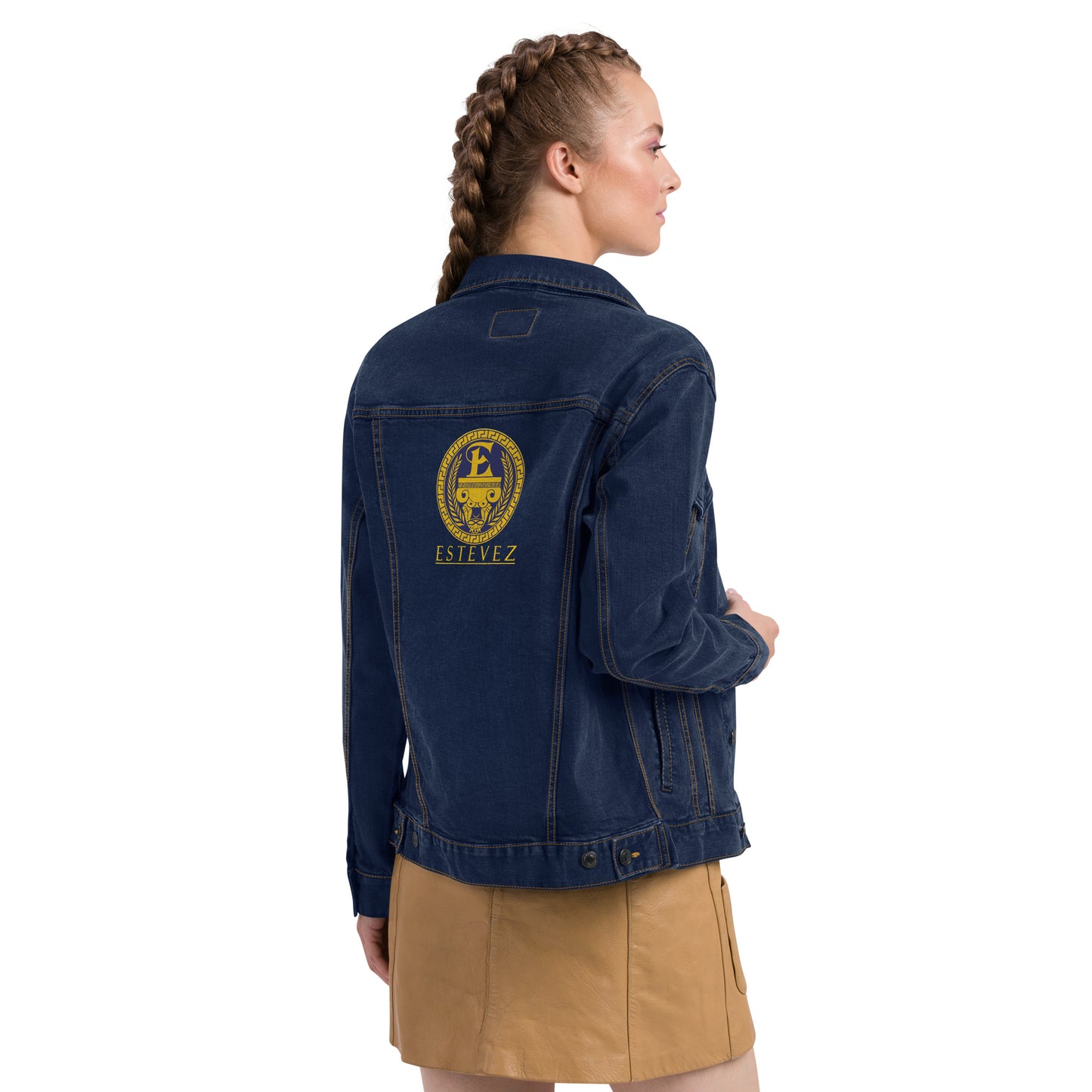 Estevez Embroidery Logo Denim Jacket
