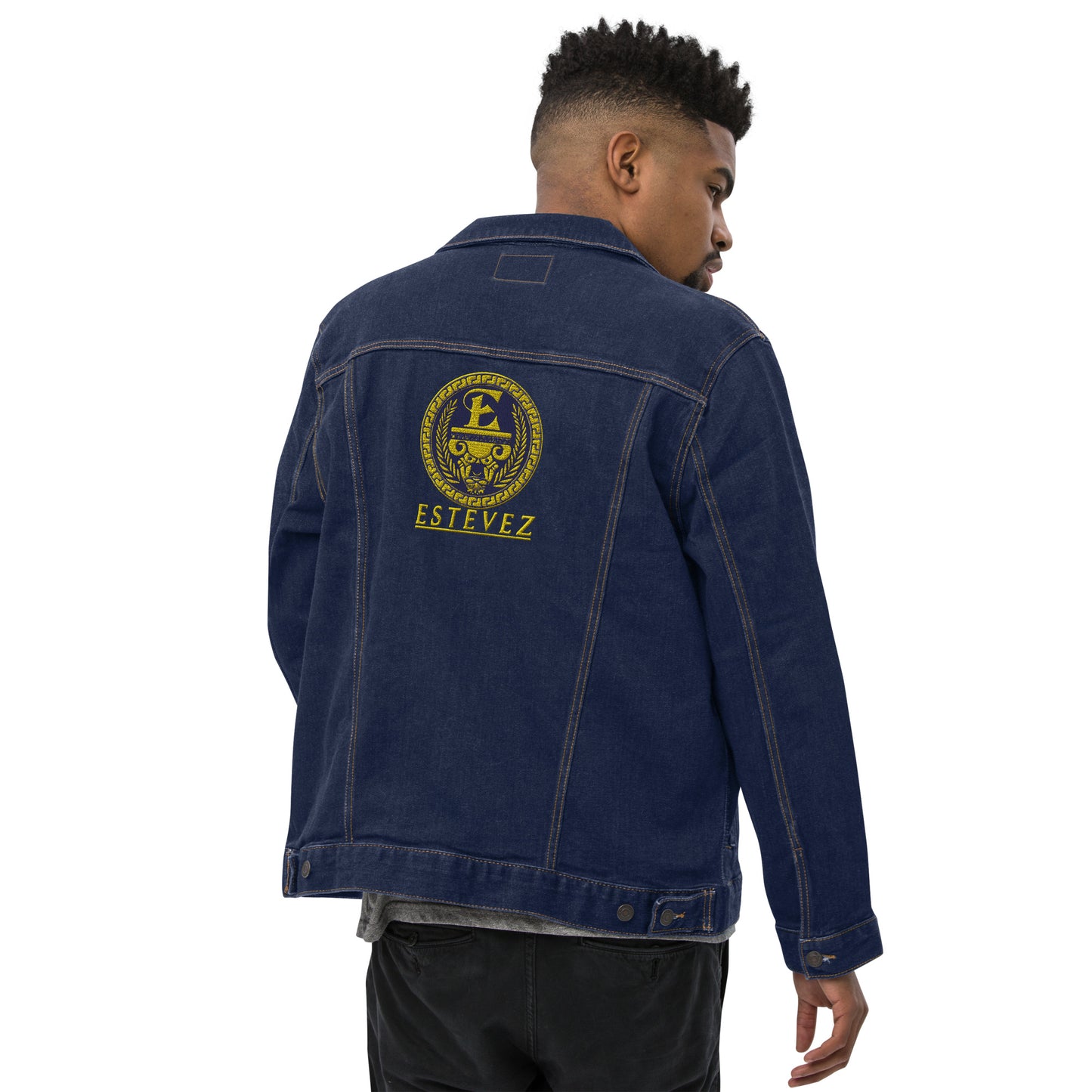 Estevez Embroidery Logo Denim Jacket