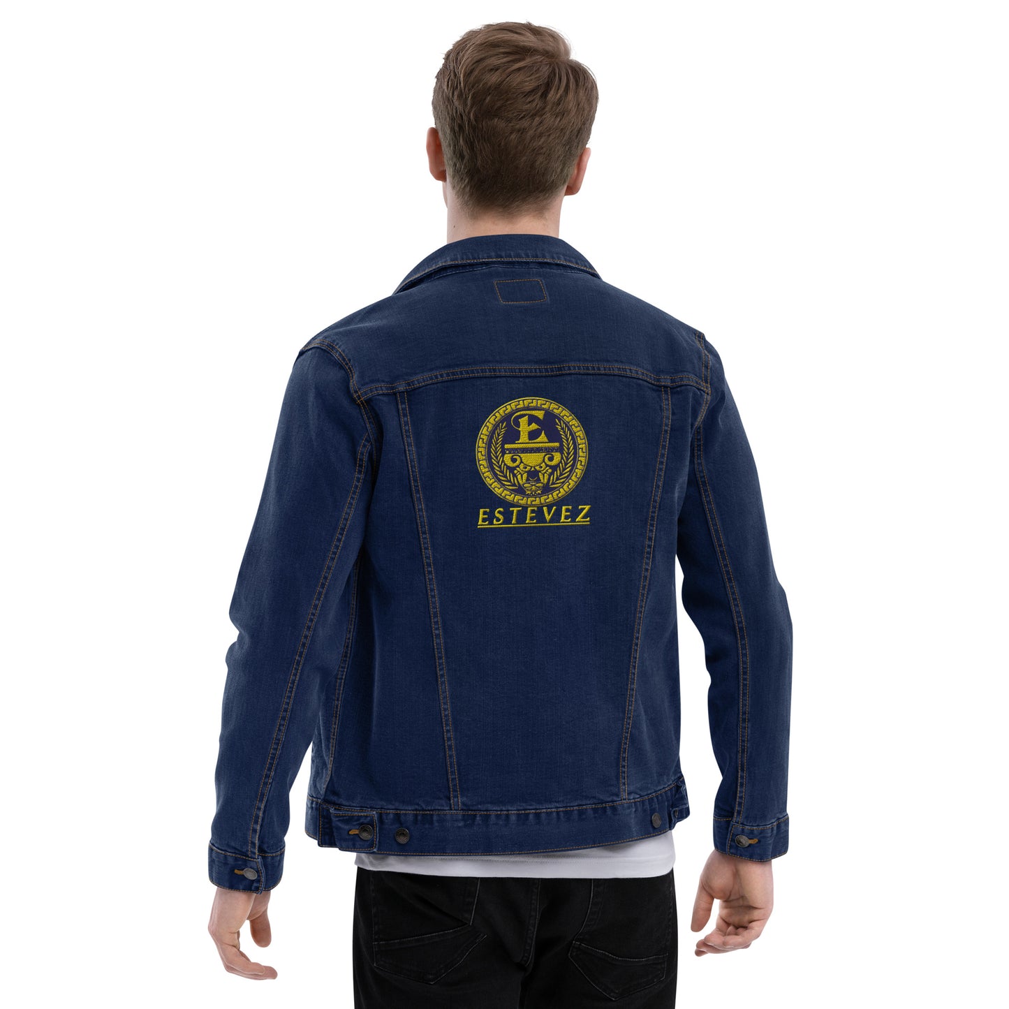 Estevez Embroidery Logo Denim Jacket