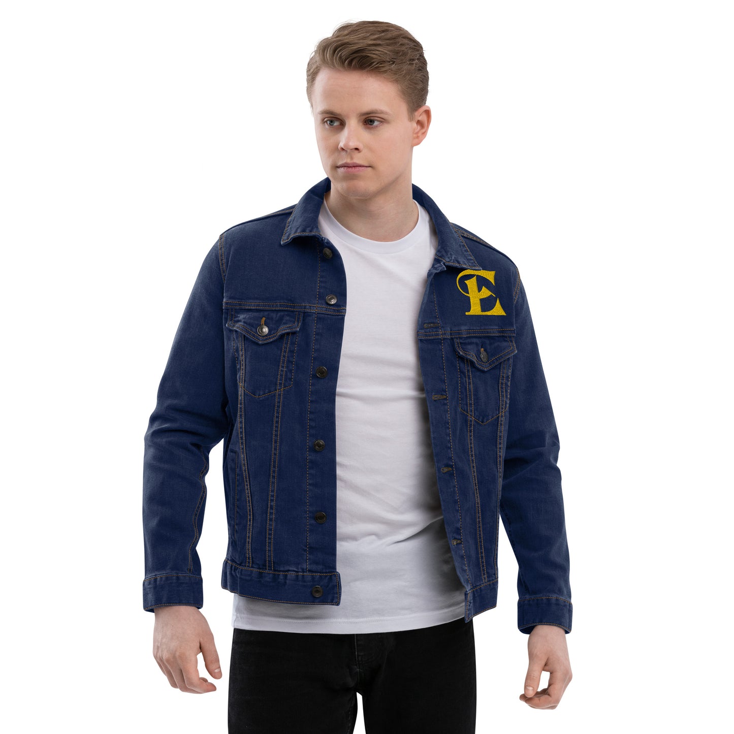 Estevez Embroidery Logo Denim Jacket