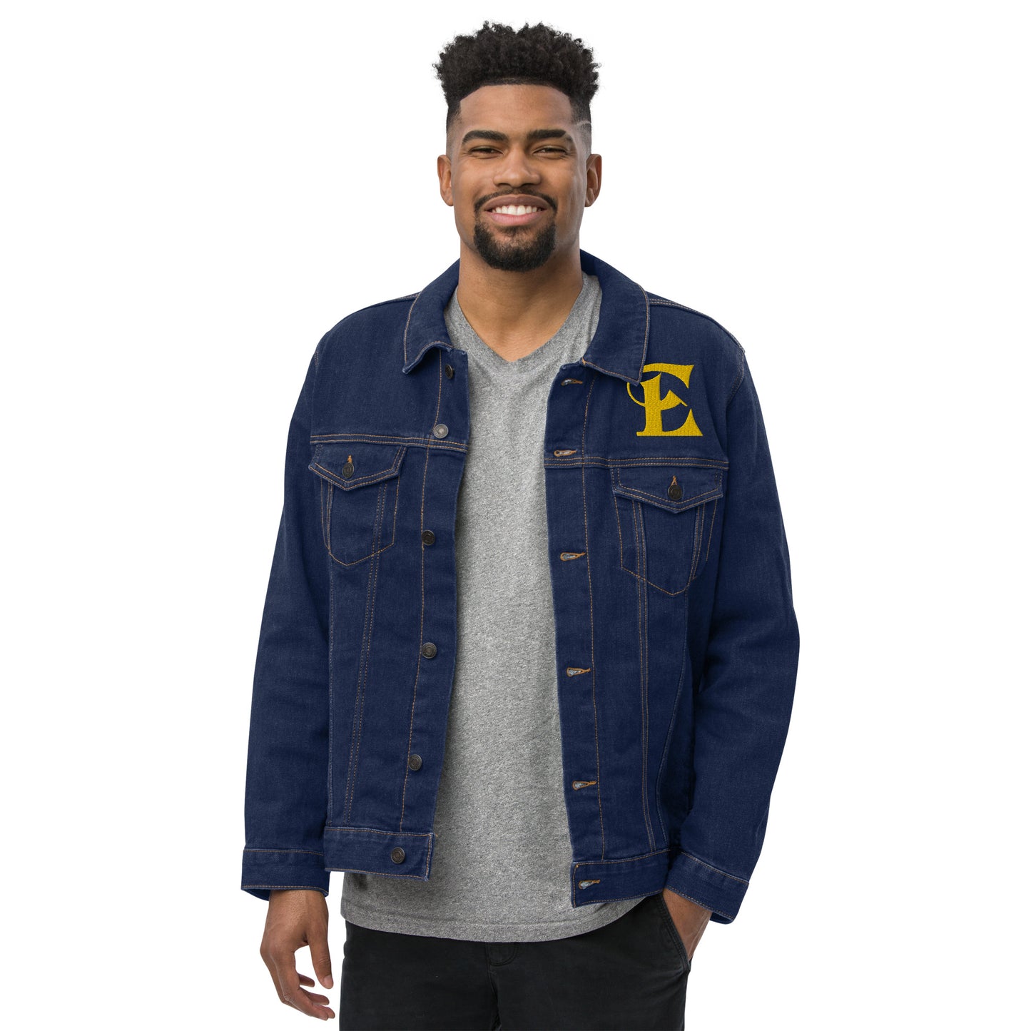 Estevez Embroidery Logo Denim Jacket