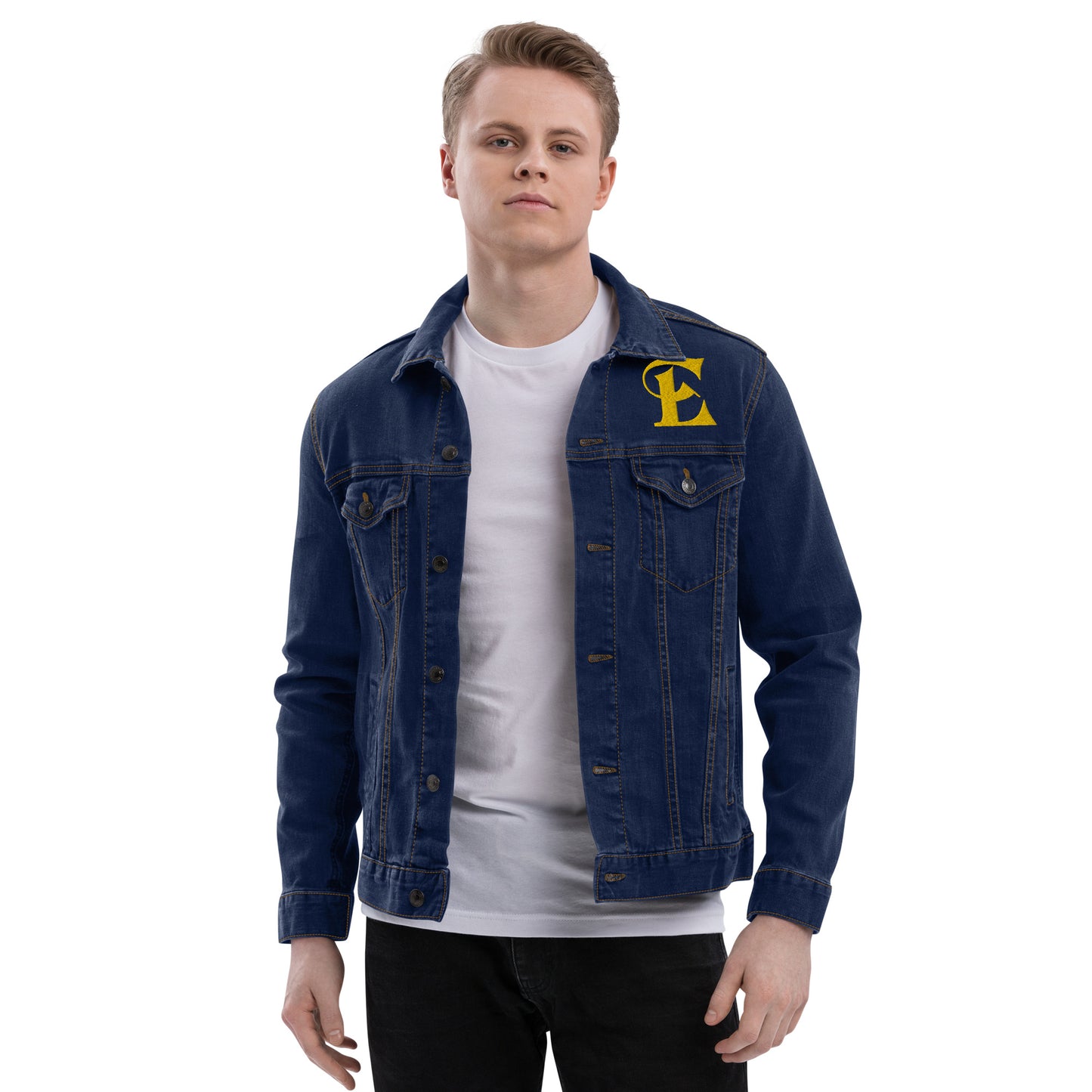 Estevez Embroidery Logo Denim Jacket