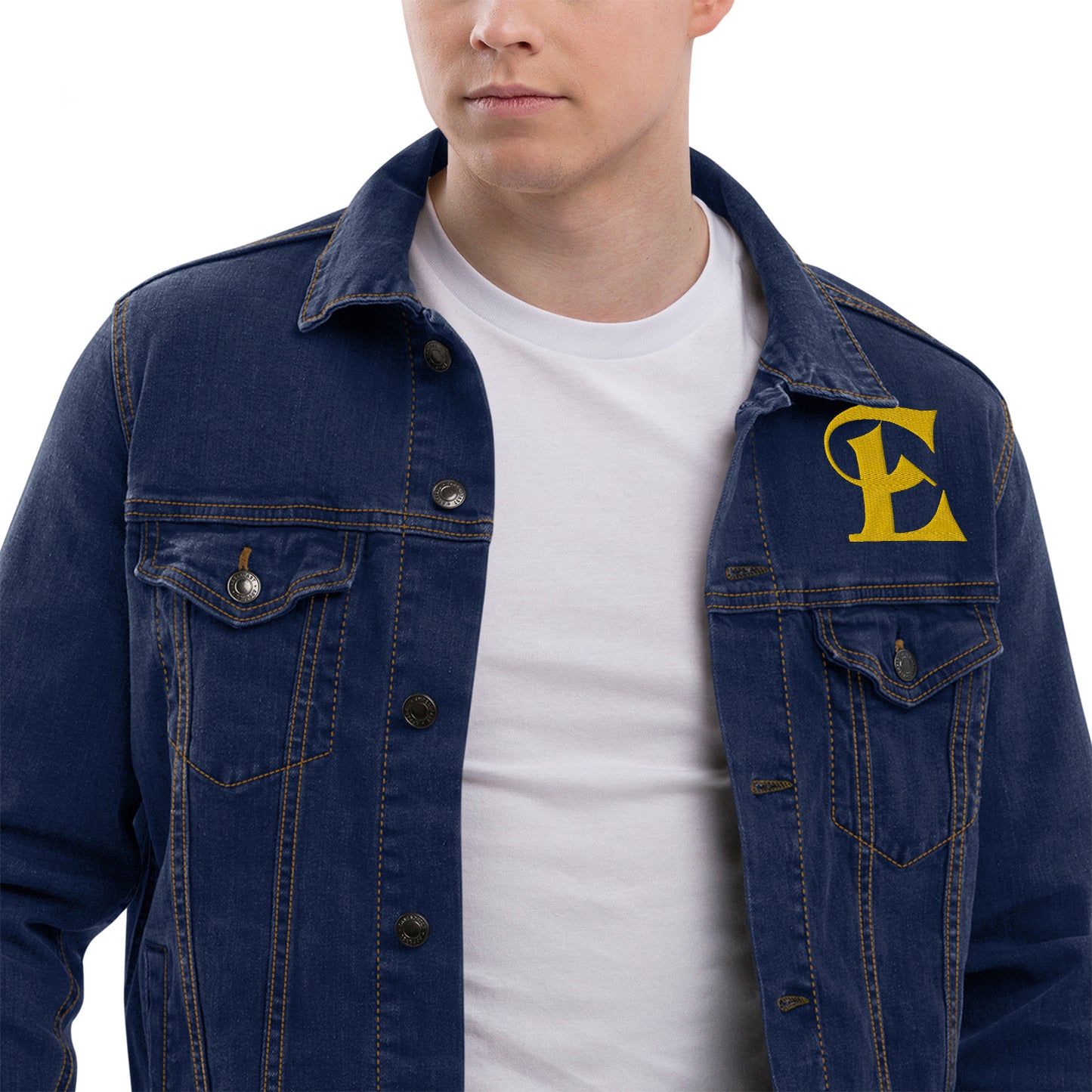 Estevez Embroidery Logo Denim Jacket