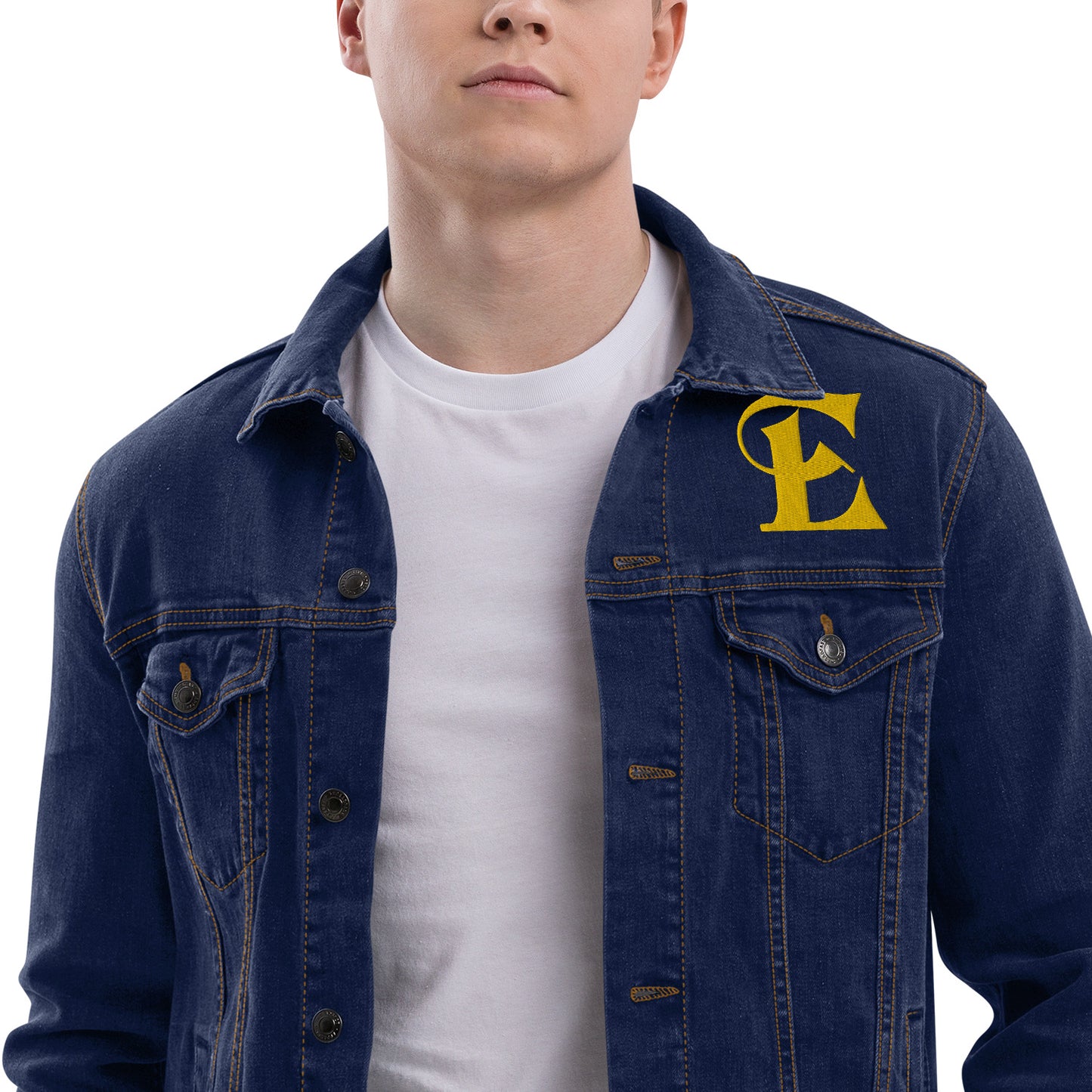 Estevez Embroidery Logo Denim Jacket