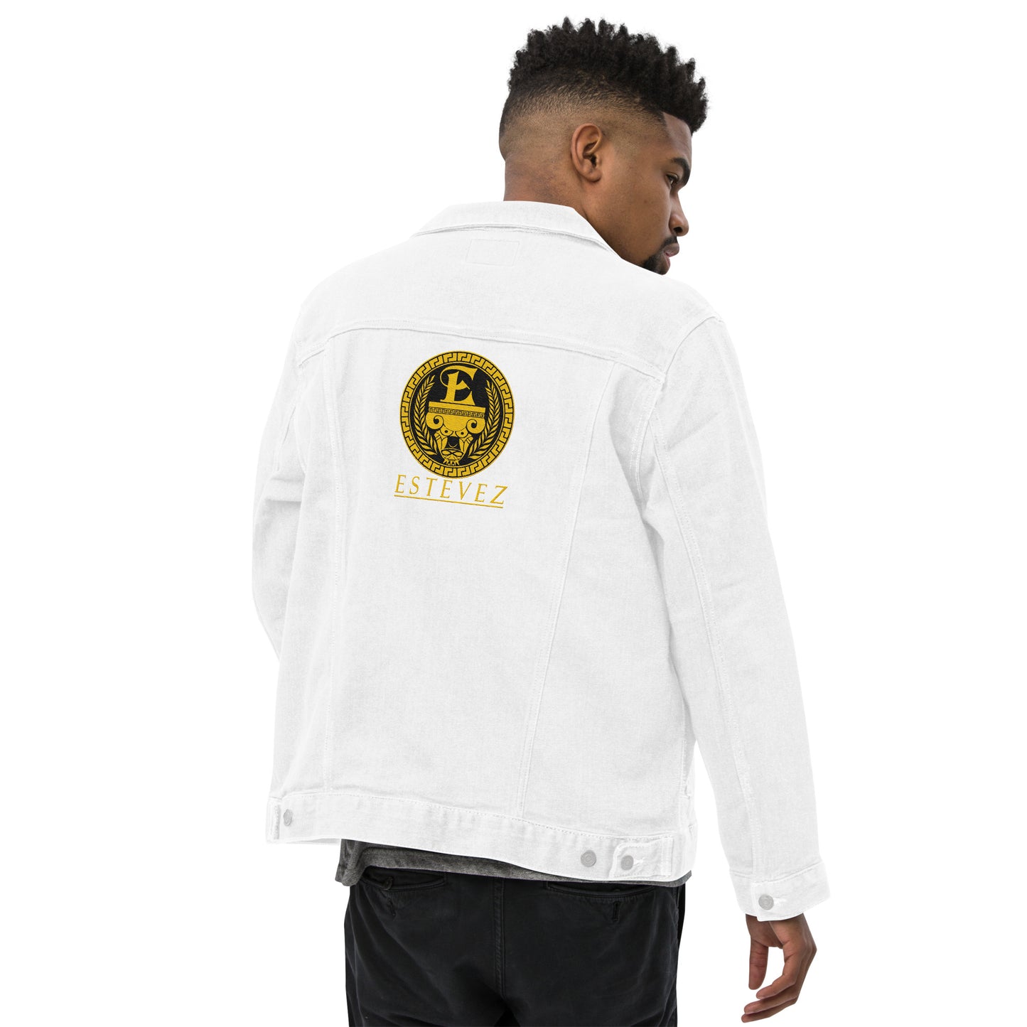 Estevez Embroidery Logo Denim Jacket