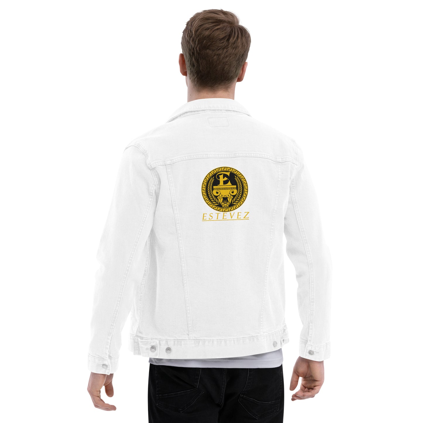 Estevez Embroidery Logo Denim Jacket