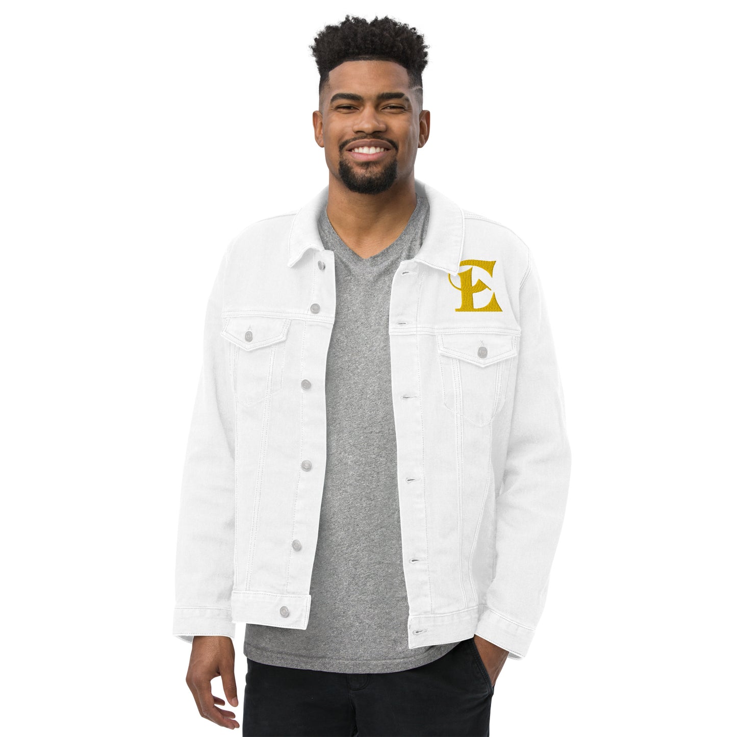 Estevez Embroidery Logo Denim Jacket
