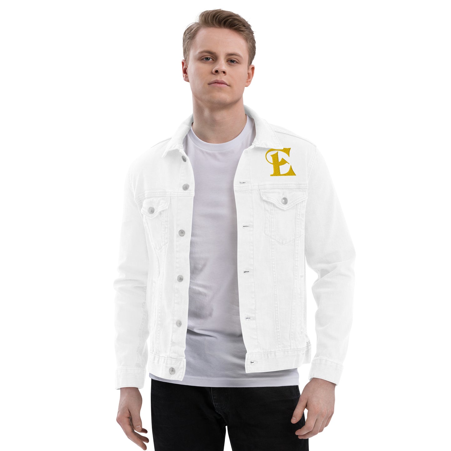 Estevez Embroidery Logo Denim Jacket