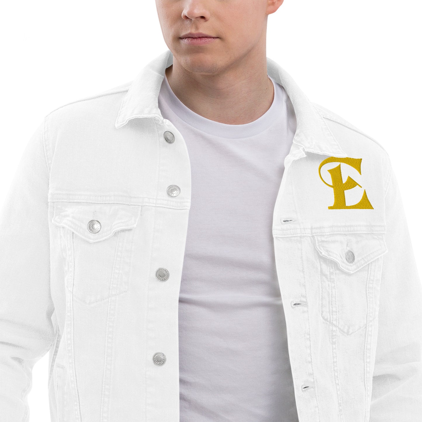 Estevez Embroidery Logo Denim Jacket