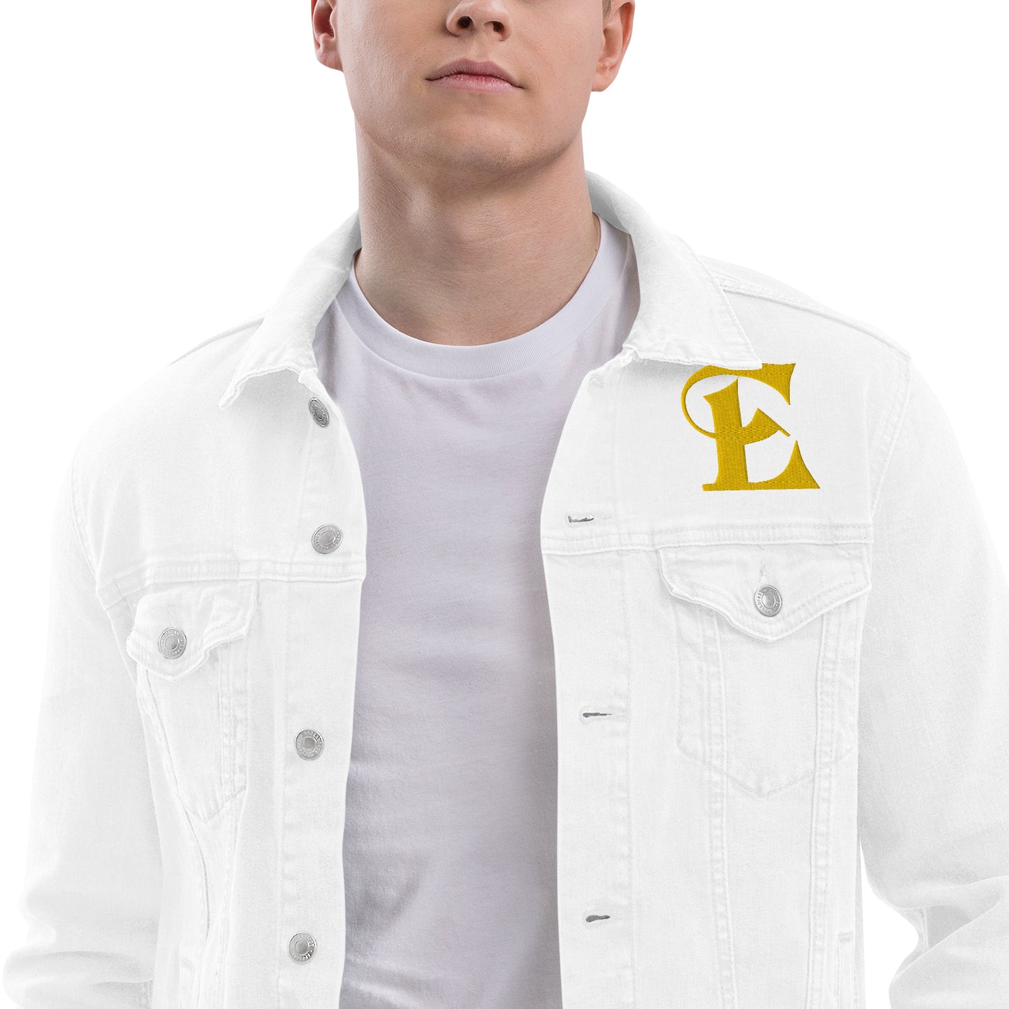 Estevez Embroidery Logo Denim Jacket