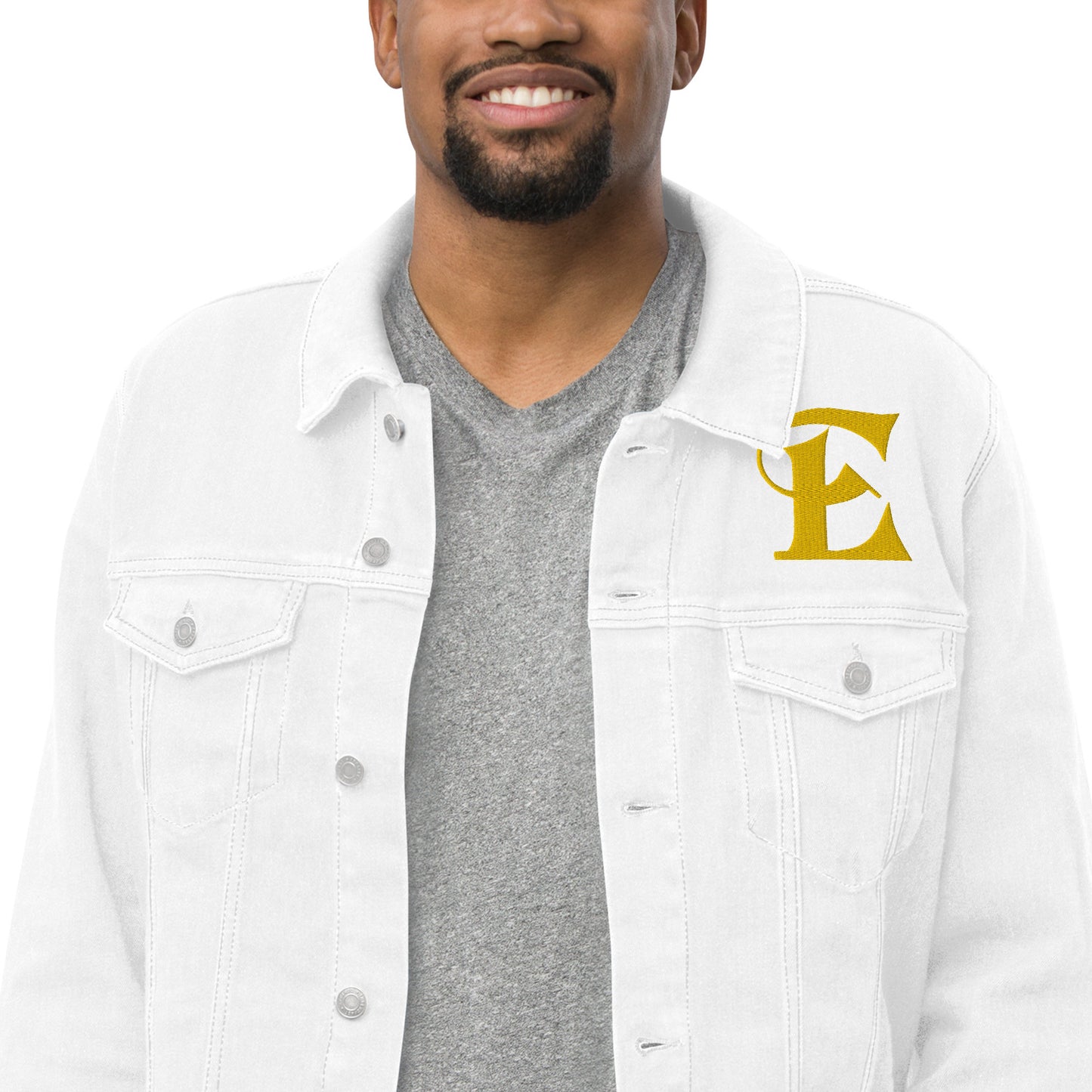 Estevez Embroidery Logo Denim Jacket