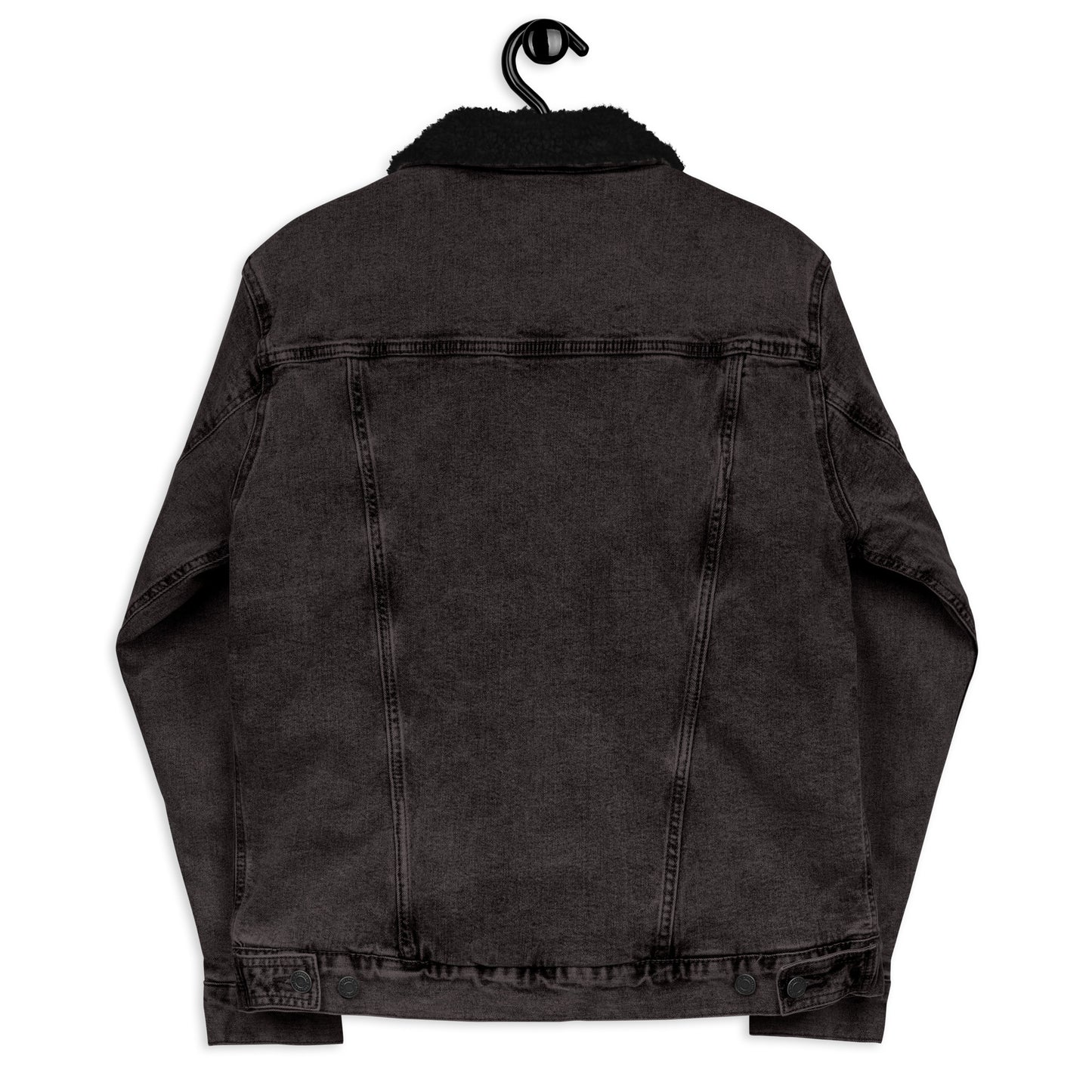 Estevez Embroidery Logo denim sherpa jacket