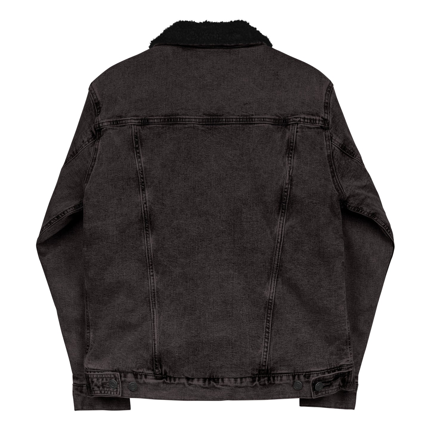 Estevez Embroidery Logo denim sherpa jacket