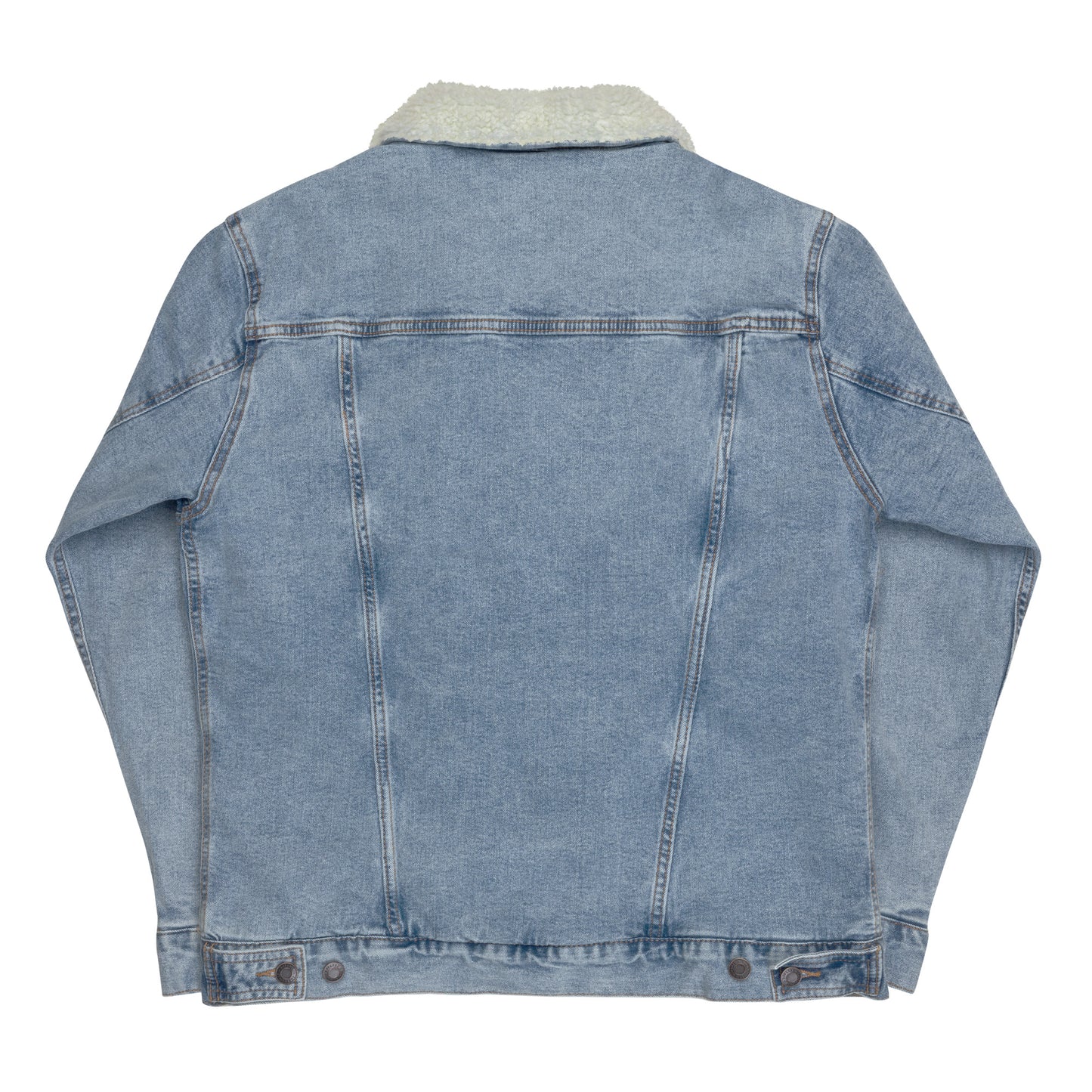 Estevez Embroidery Logo denim sherpa jacket